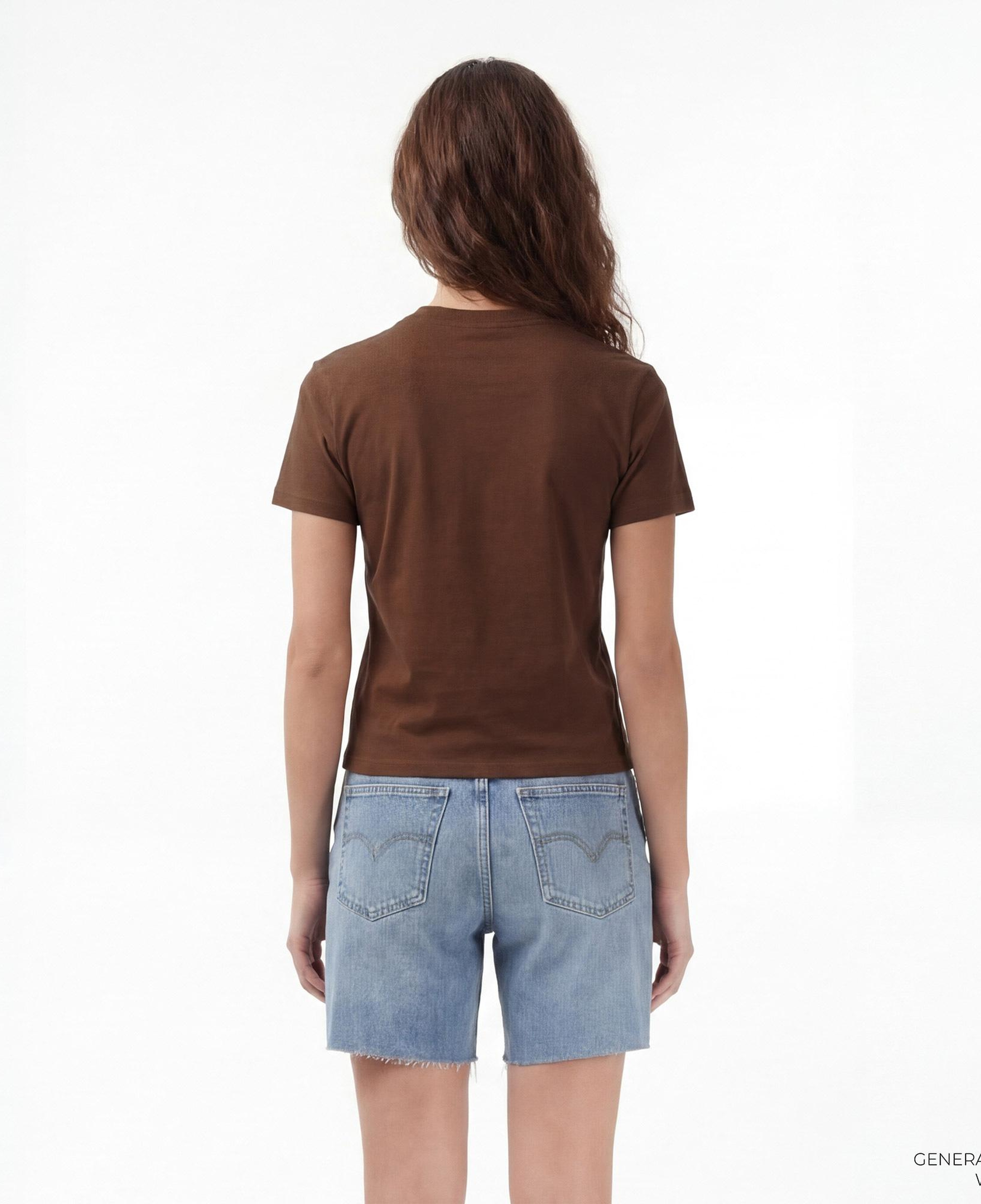 Dickies Maple Valley Reg Kadın Kahverengi T-Shirt