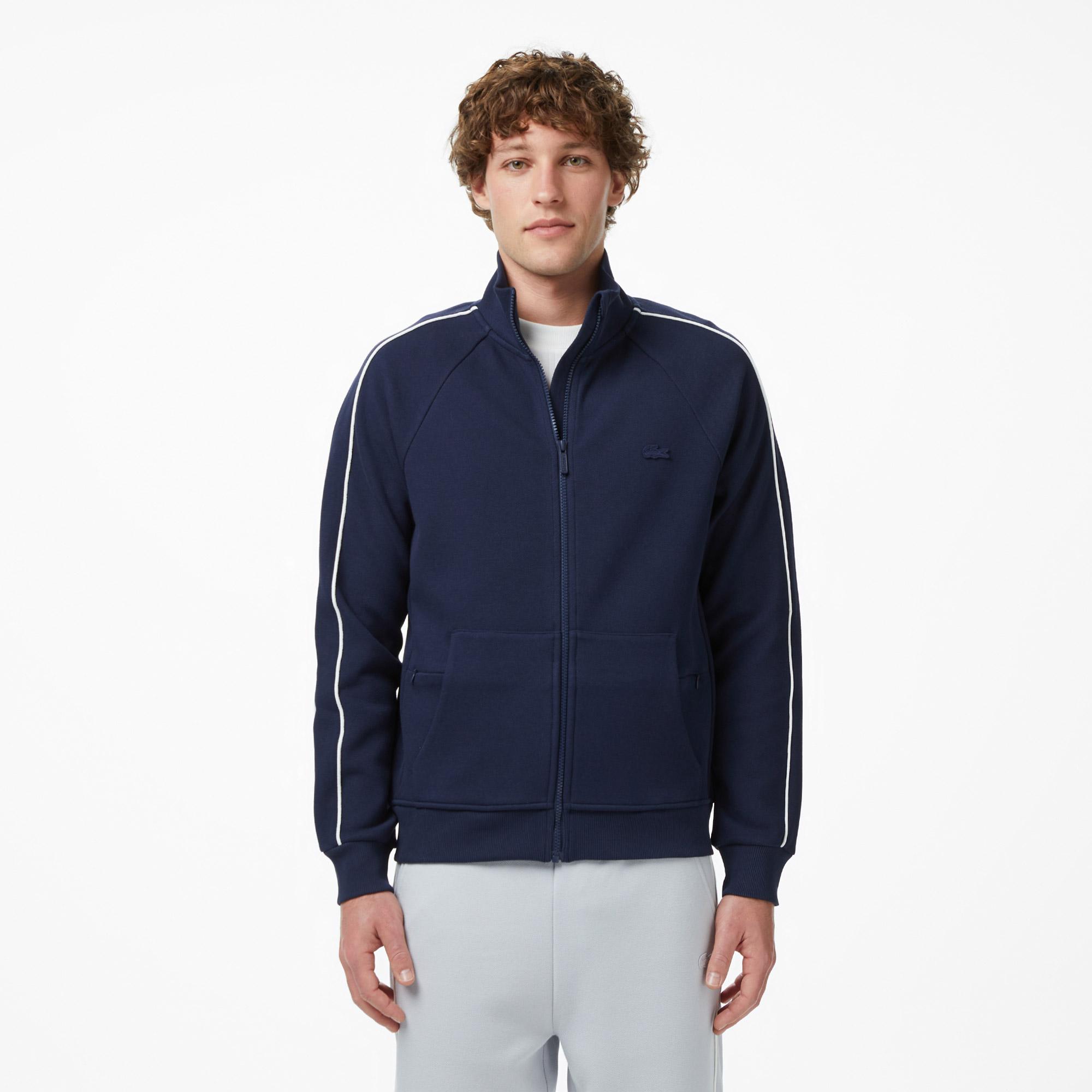 Lacoste Erkek Regular Fit Fermuarlı Lacivert Sweatshirt