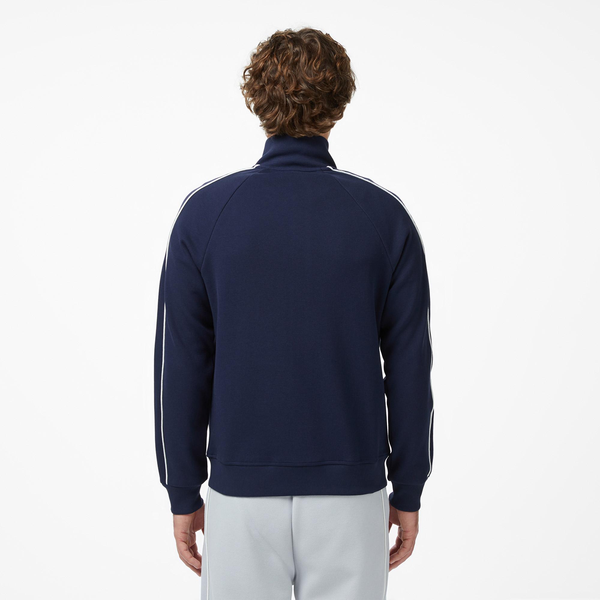Lacoste Erkek Regular Fit Fermuarlı Lacivert Sweatshirt