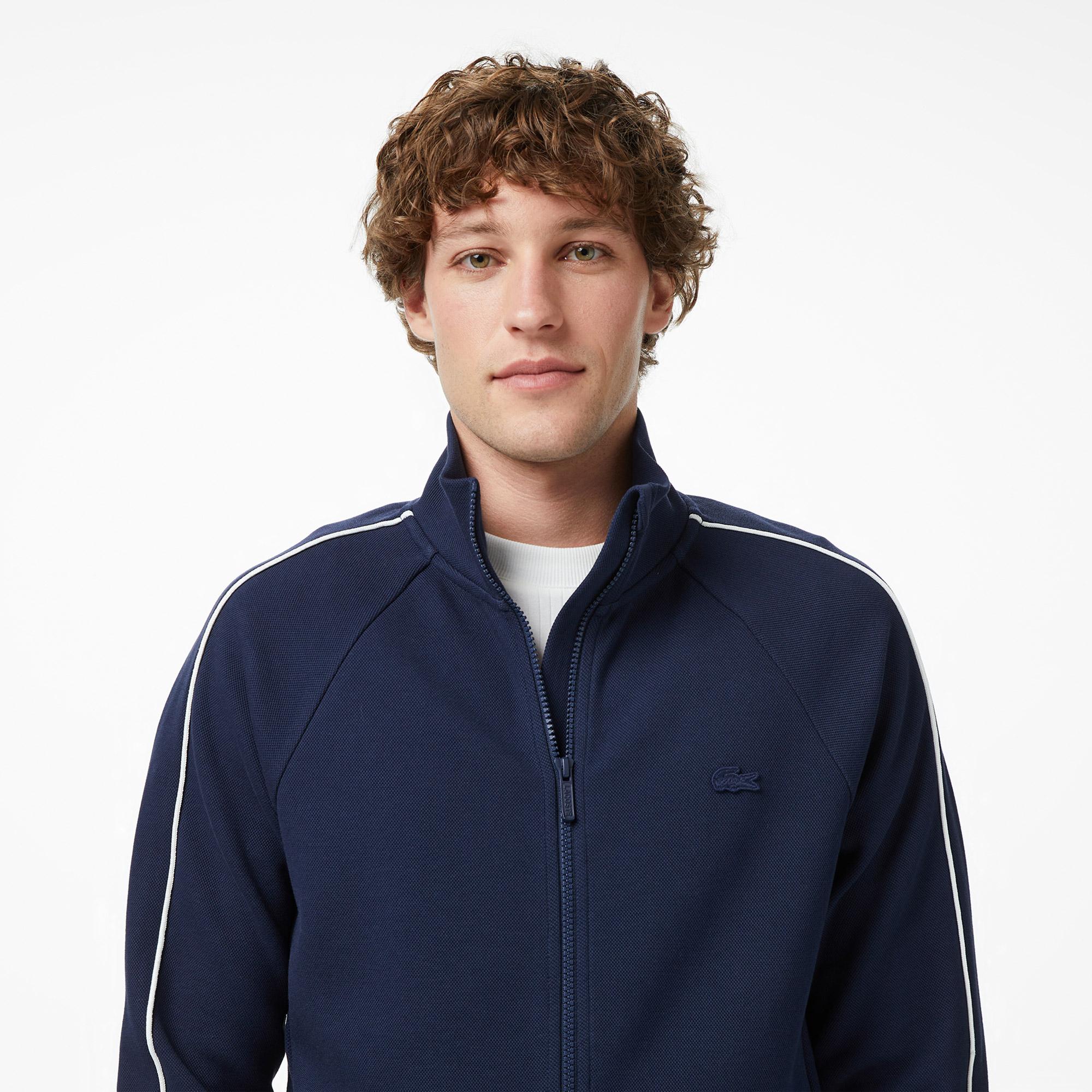 Lacoste Erkek Regular Fit Fermuarlı Lacivert Sweatshirt