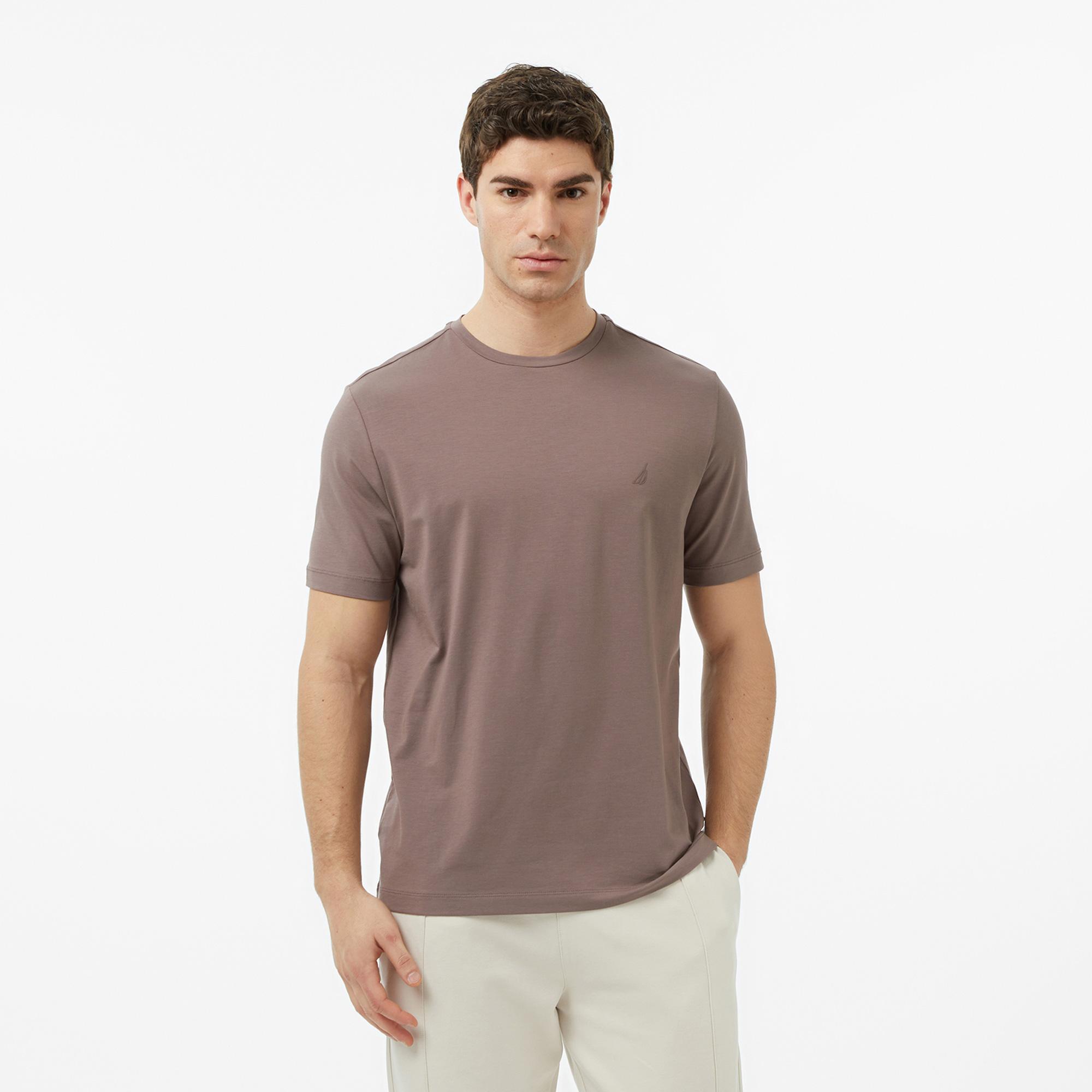 Nautica Erkek Kahverengi Regular Fit T-Shirt