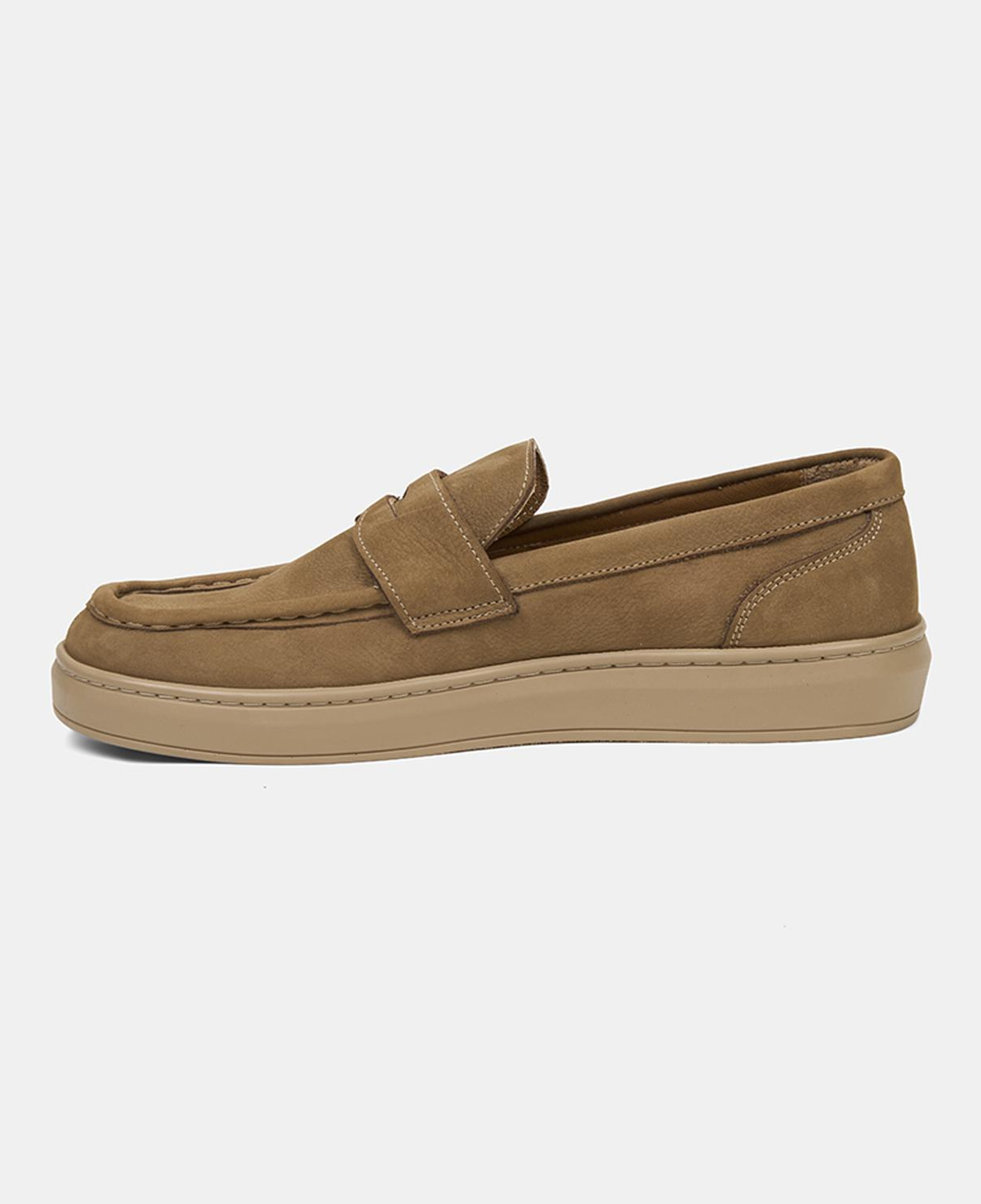 Erkek Vizon Nubuk Deri Loafer