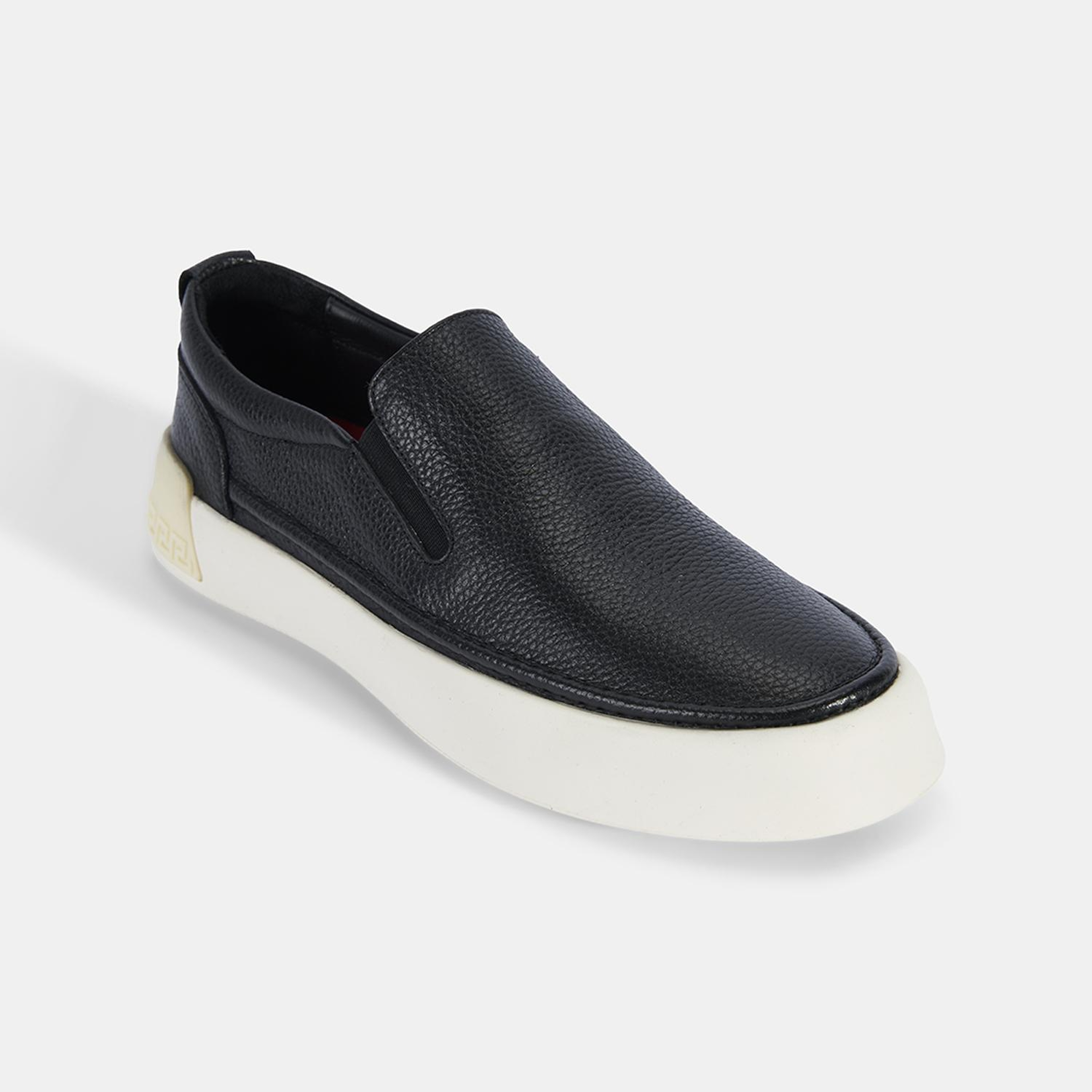 Erkek Siyah Slip-On Deri Loafer