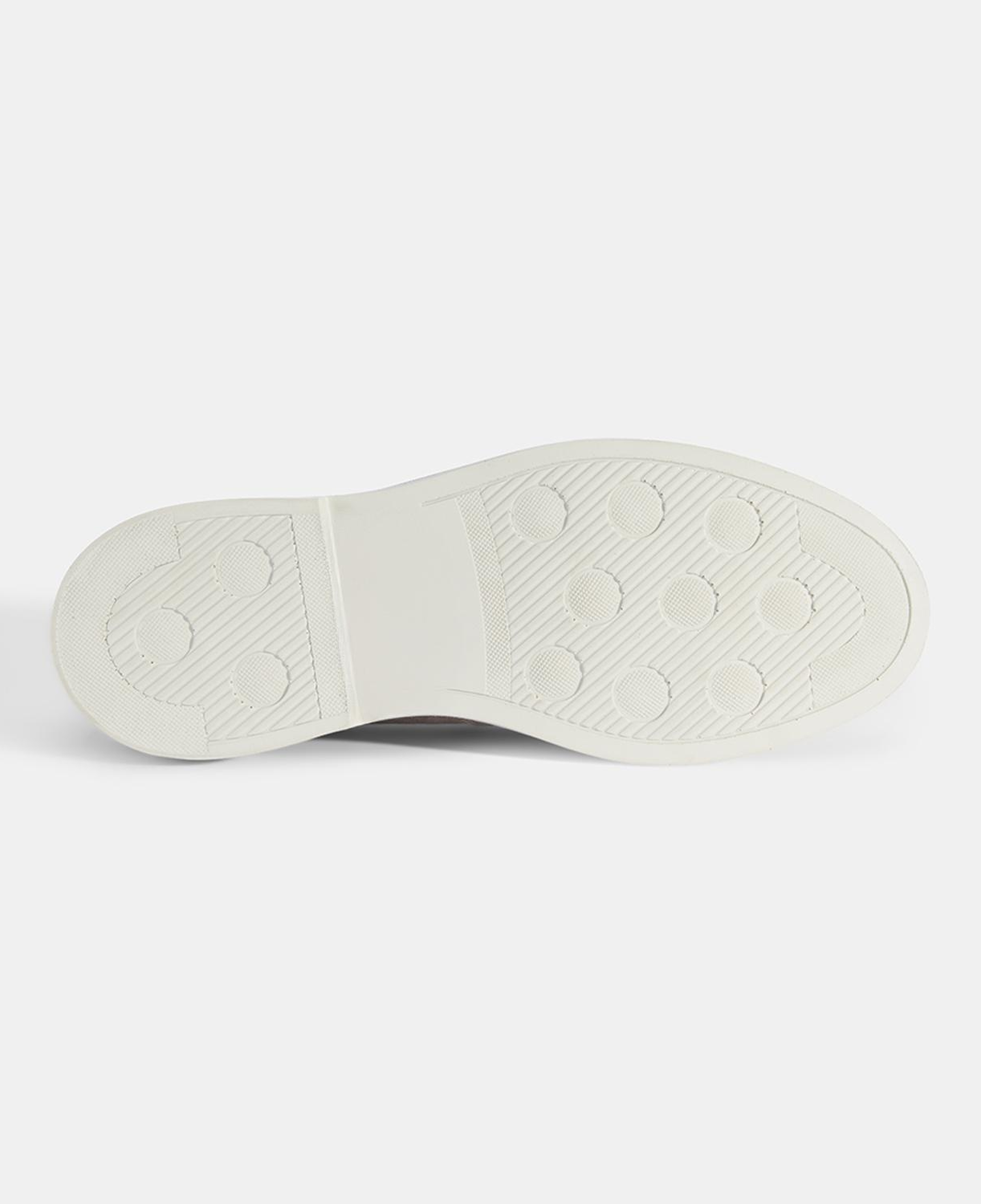 Erkek Bej Klasik Beyaz Tabanlı Süet Loafer