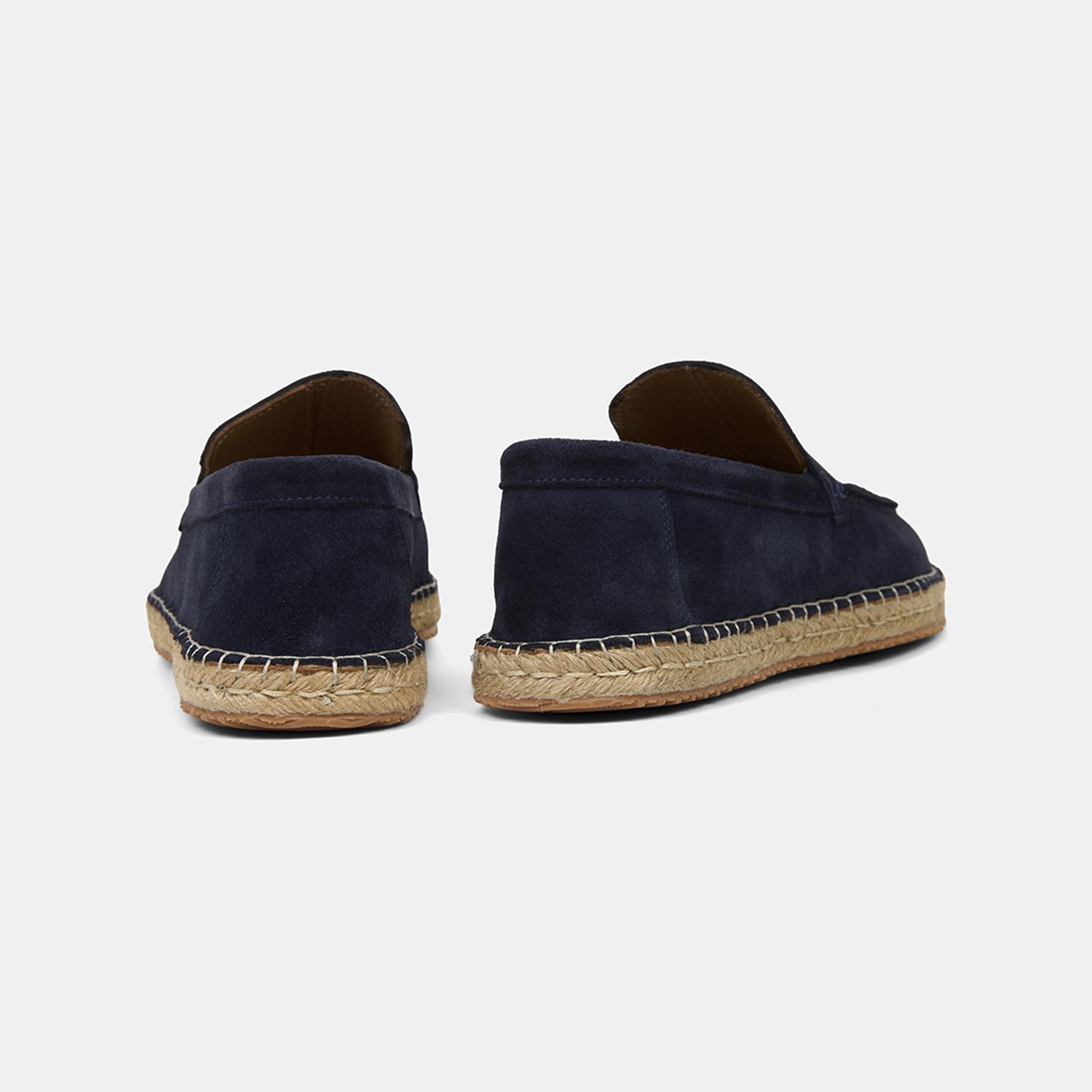 Erkek Lacivert Spor Süet Deri Espadril