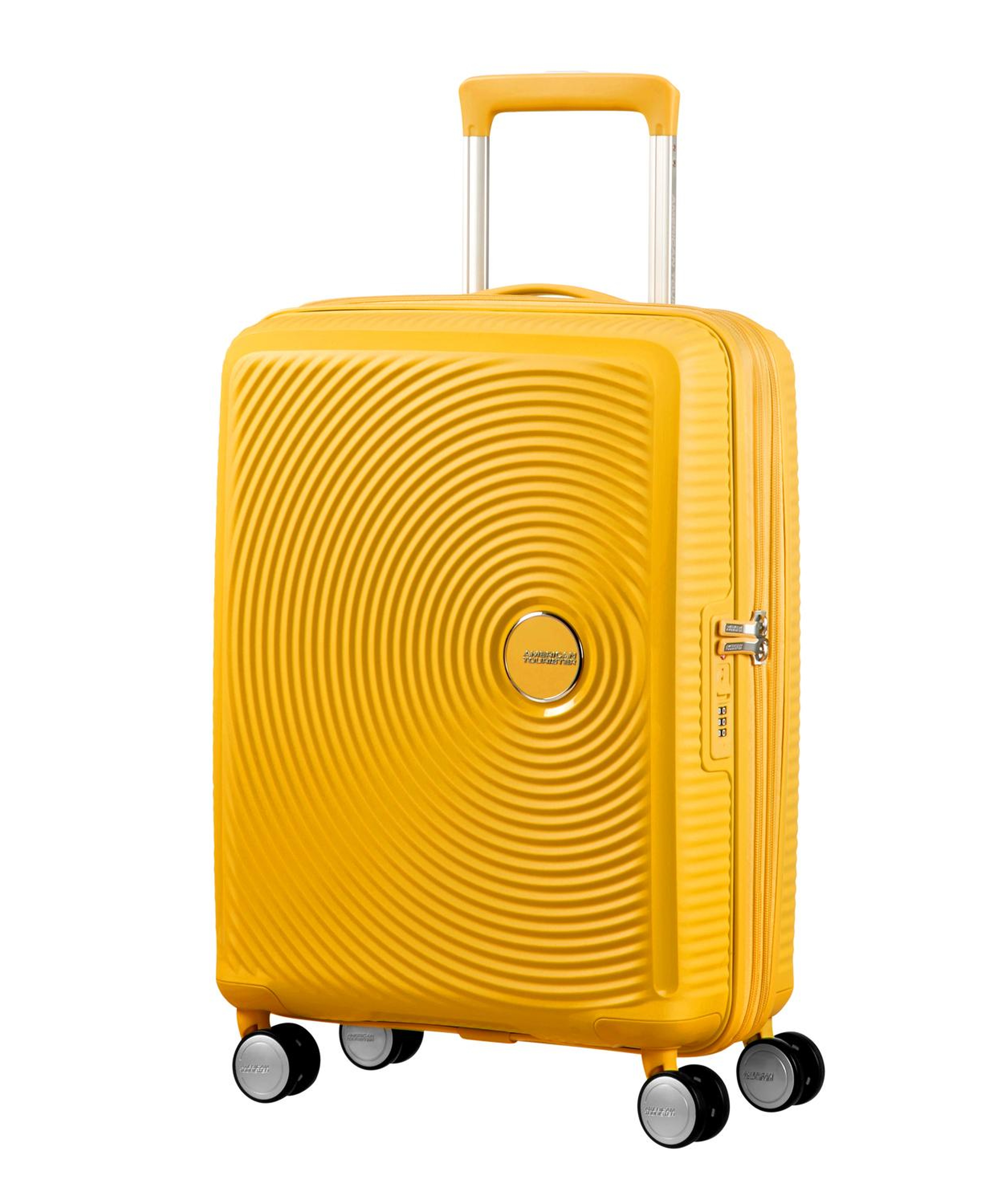 American Tourister Sarı Soundbox - Körüklü 55/20 Kabin Boy Sert Valiz