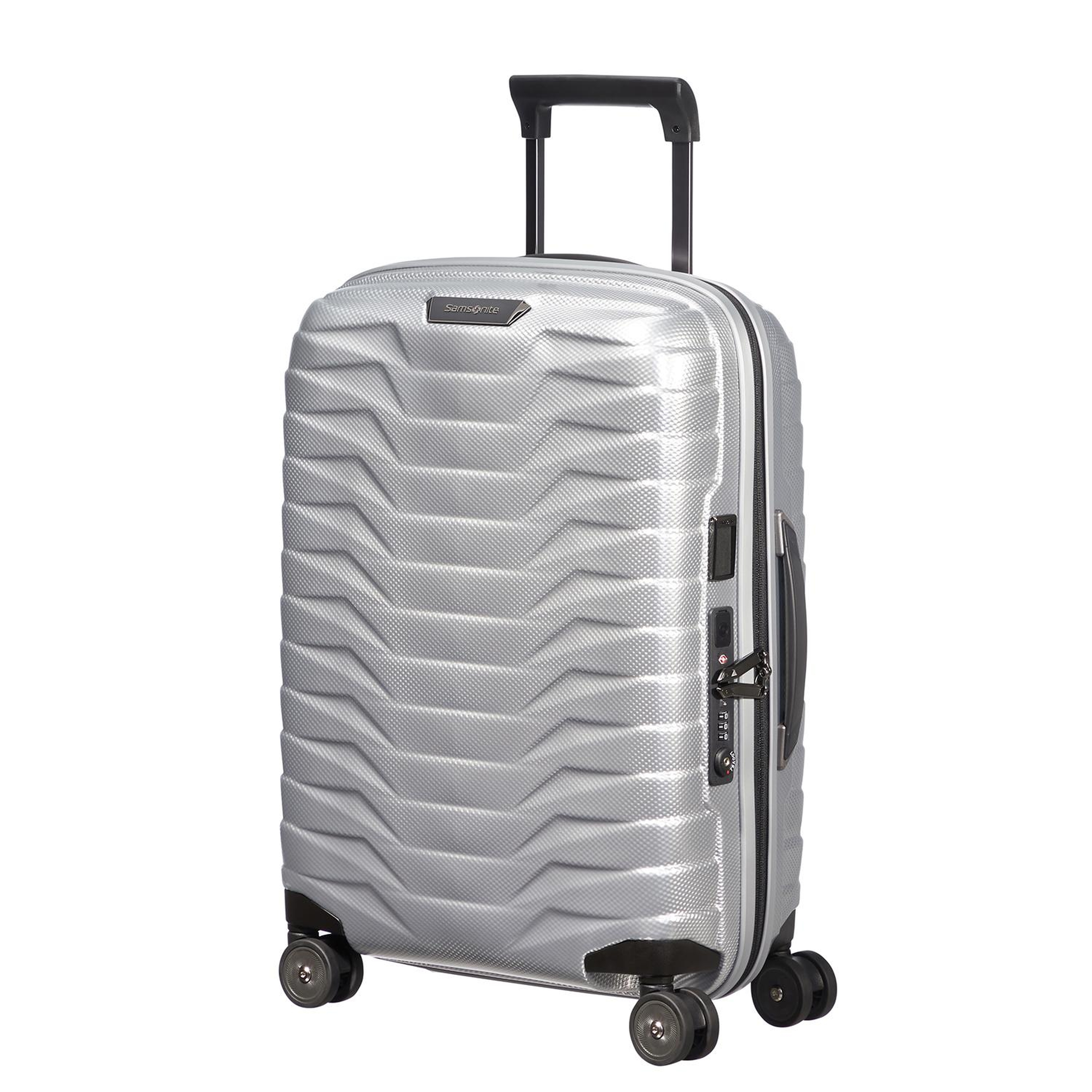 Samsonite Gri Proxis - Spinner 4 Tekerlekli Körüklü Kabin Boy Valiz 55 cm