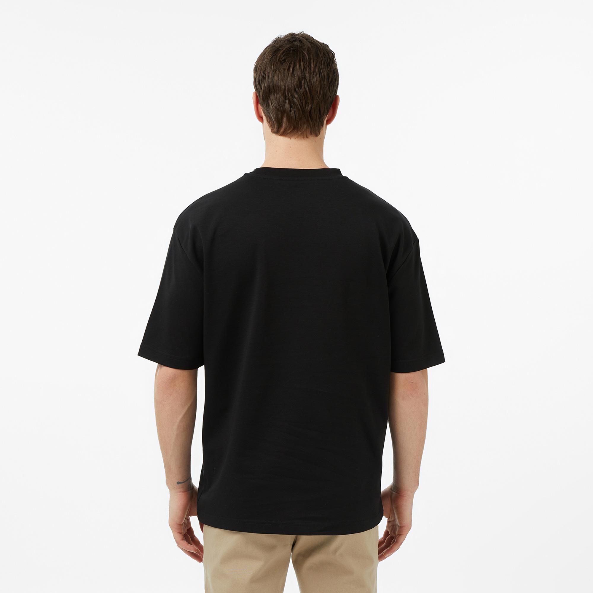 Nautica Siyah Beyaz Relax Fit T-Shirt