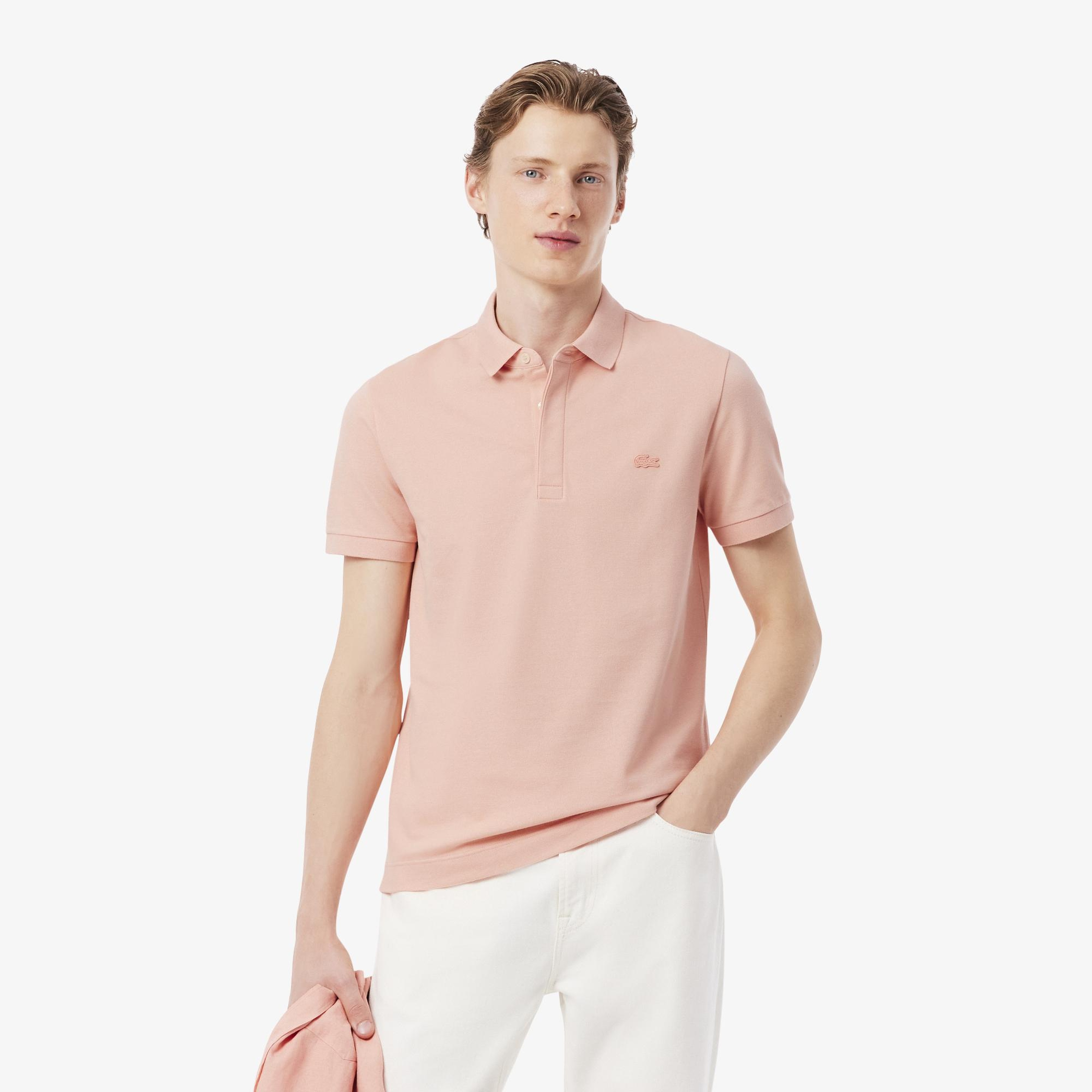 Lacoste Erkek Regular Fit Pembe Paris Polo