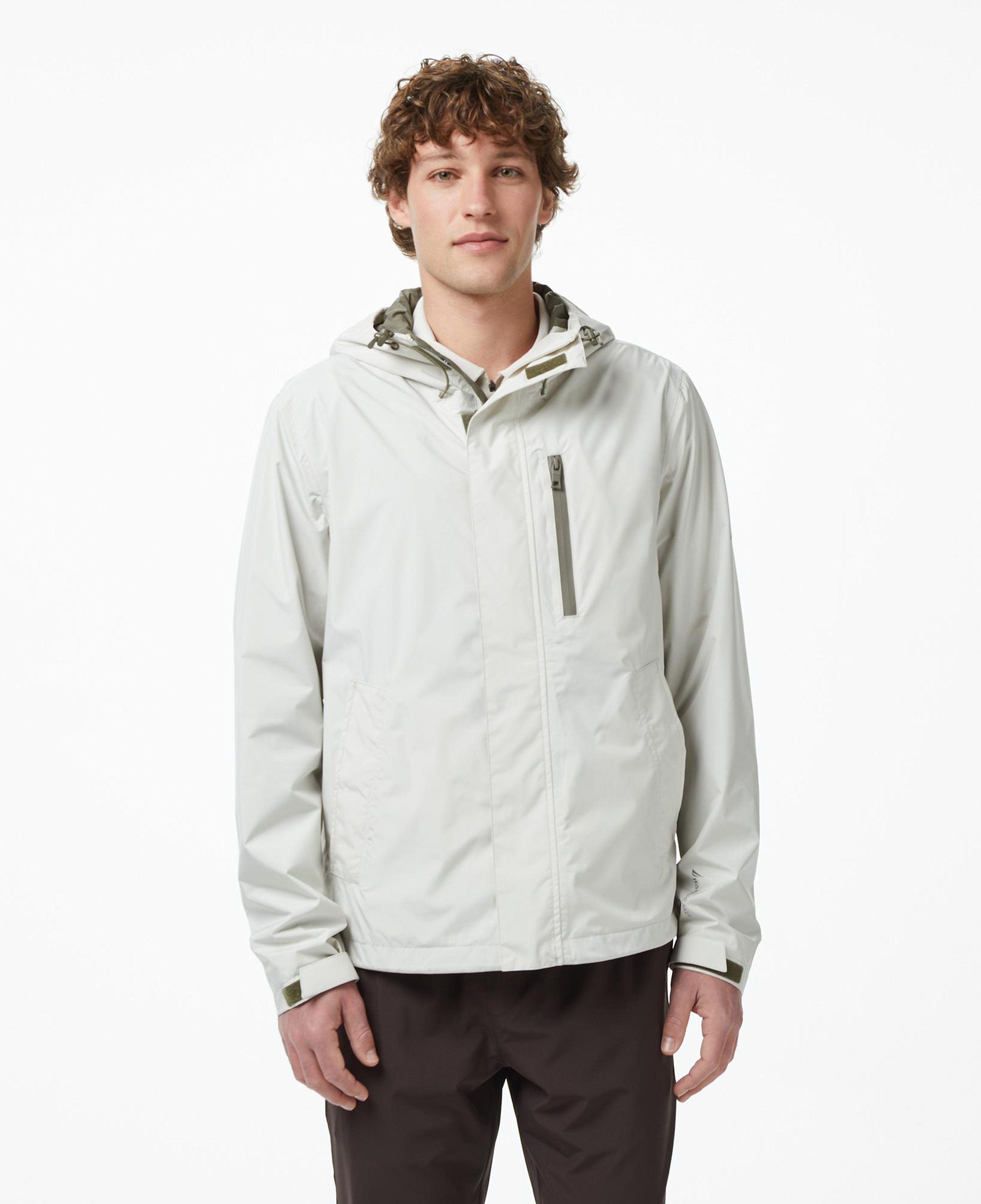 Nautica Erkek Gri Regular Fit Kapüşonlu Su Geçirmez Yağmurluk