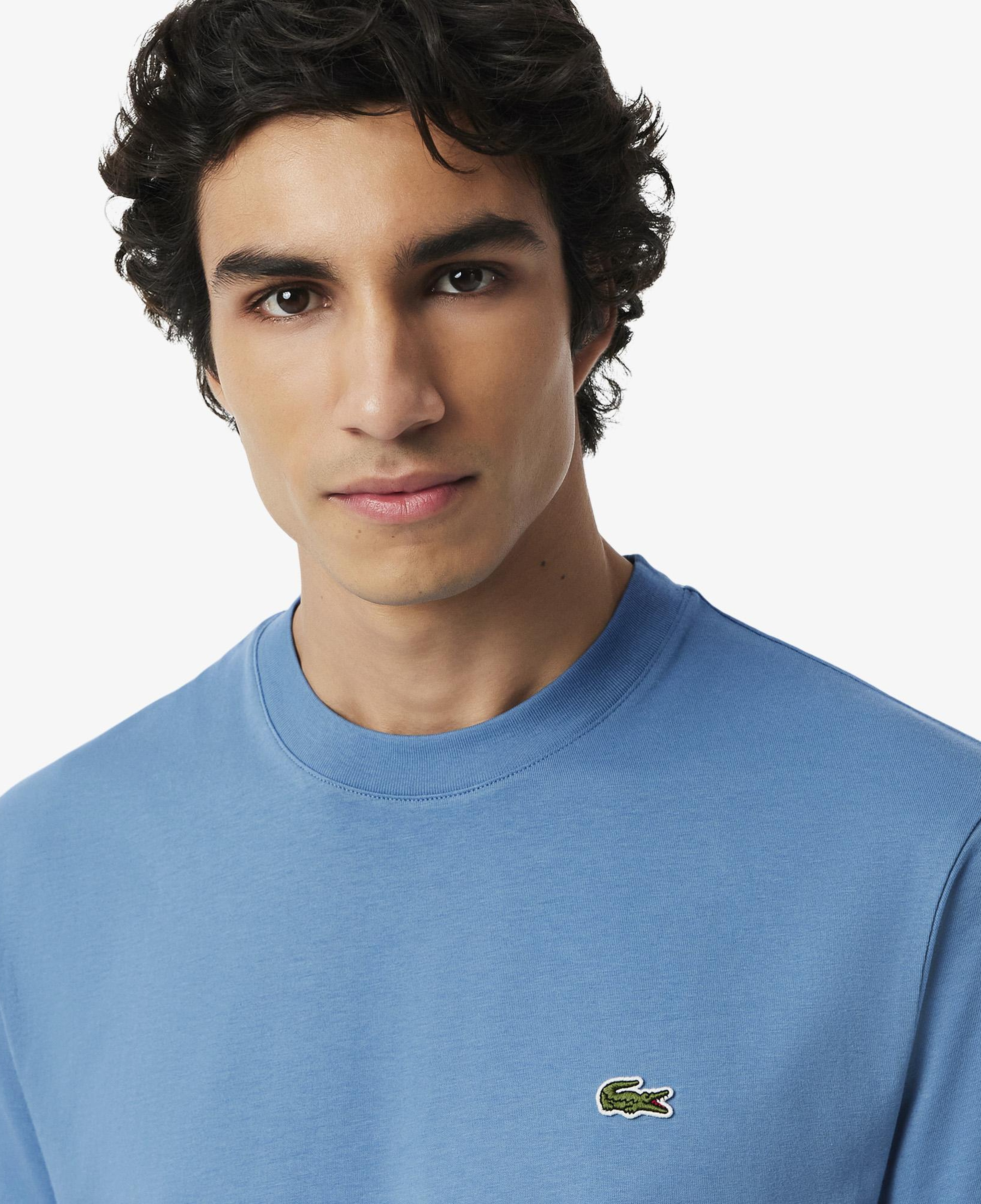 Lacoste Erkek Classic Fit Bisiklet Yaka Mavi T-Shirt