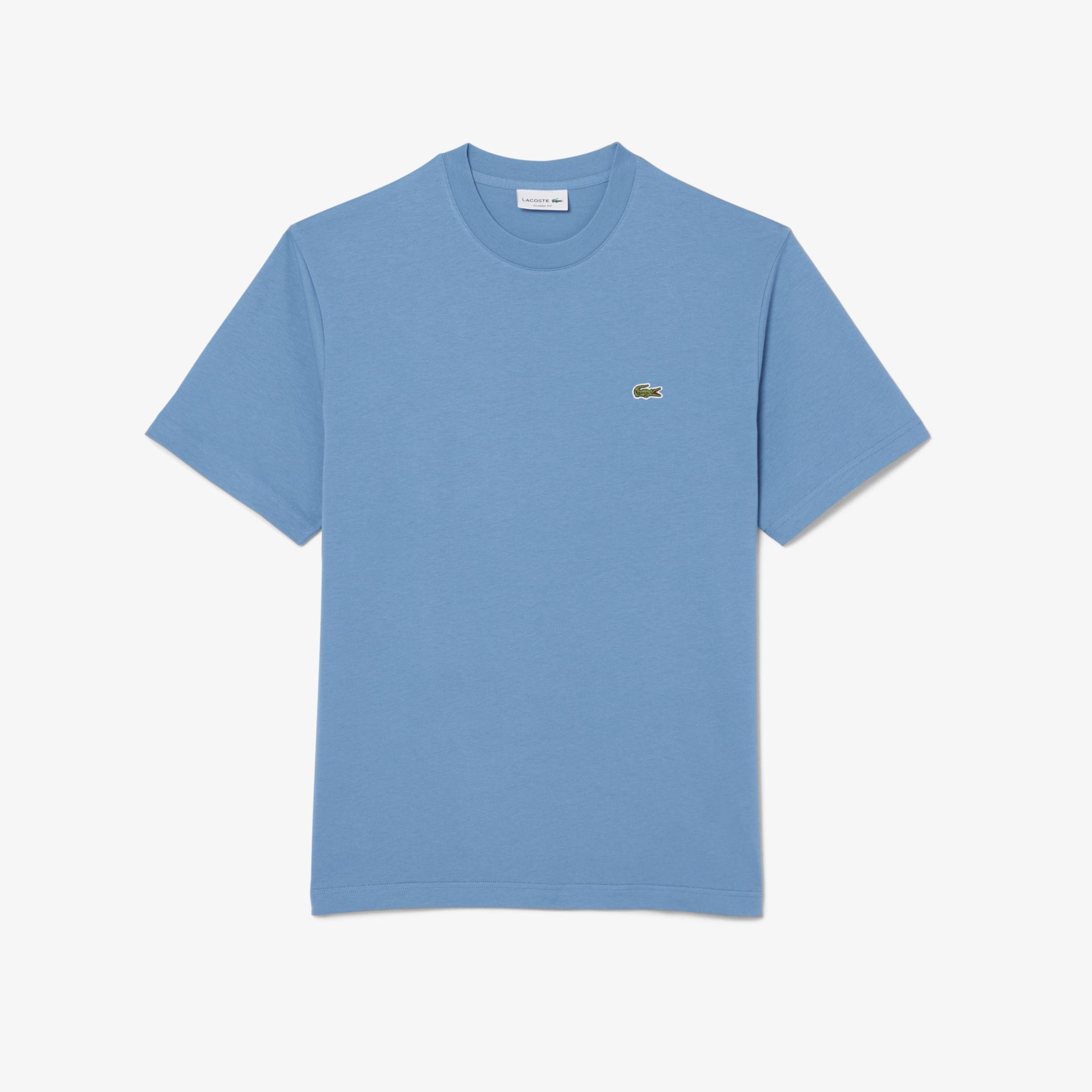 Lacoste Erkek Classic Fit Bisiklet Yaka Mavi T-Shirt