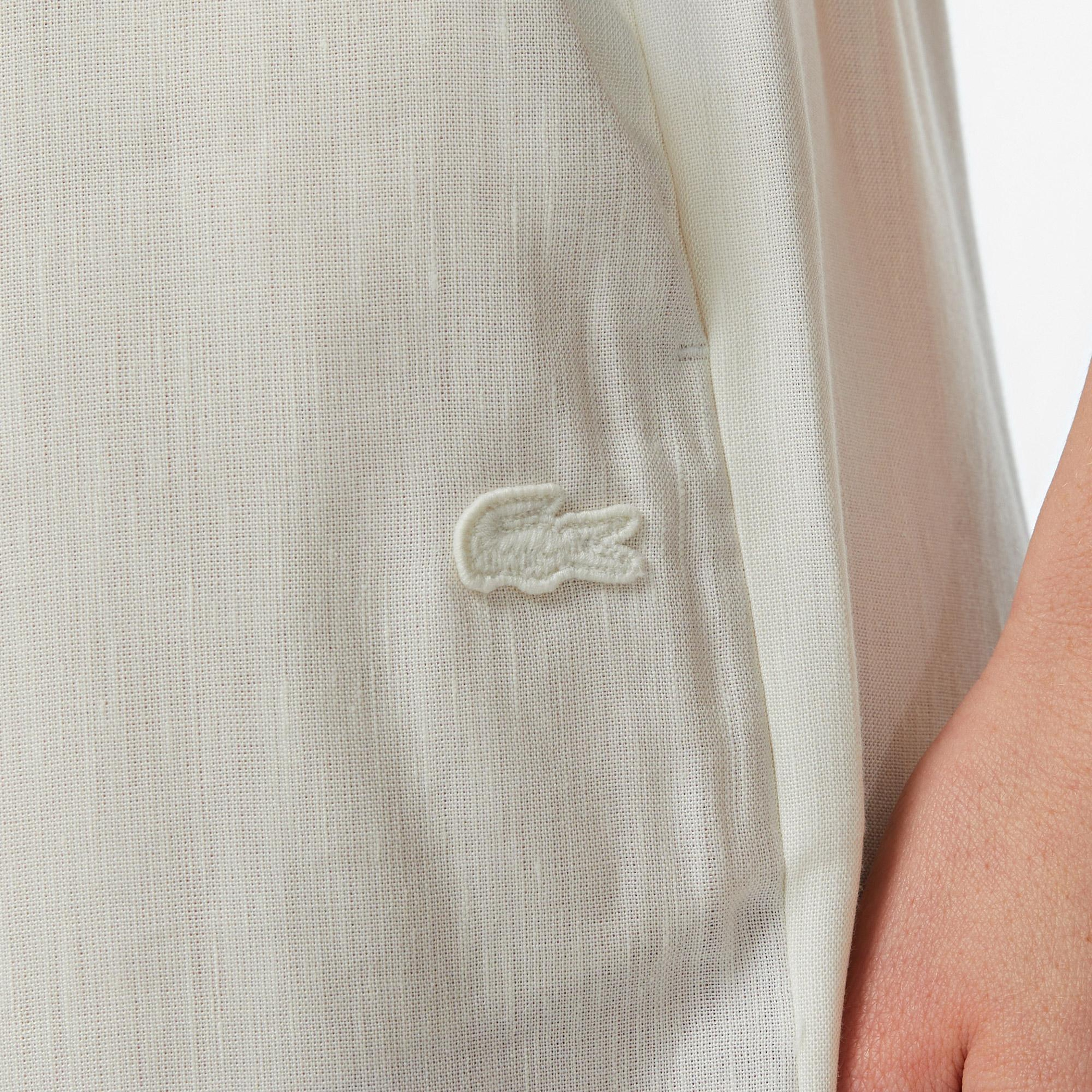 Lacoste Kadın Relaxed Fit Krem Pantolon