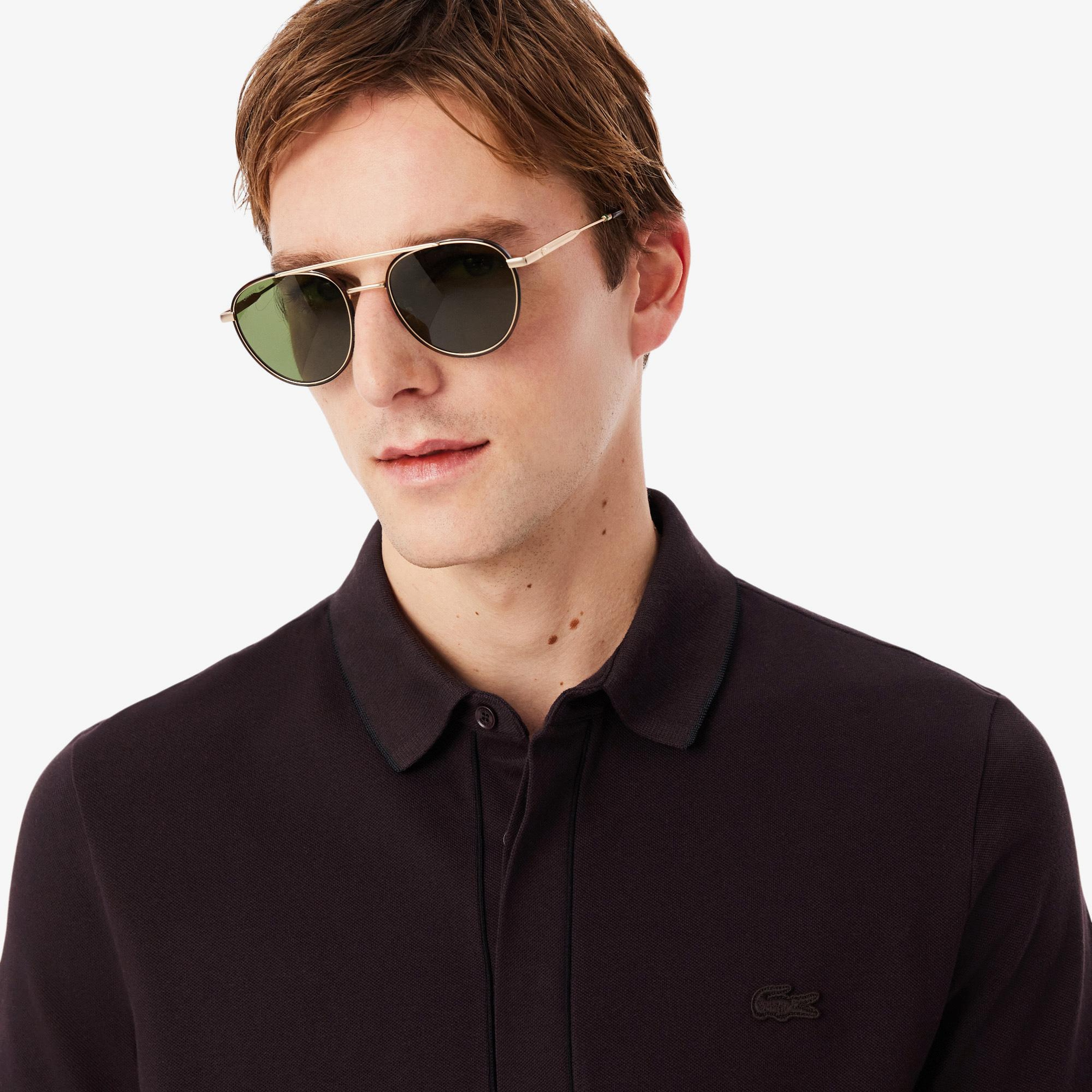 Lacoste Erkek Regular Fit Polo Yaka Kahverengi Paris Polo