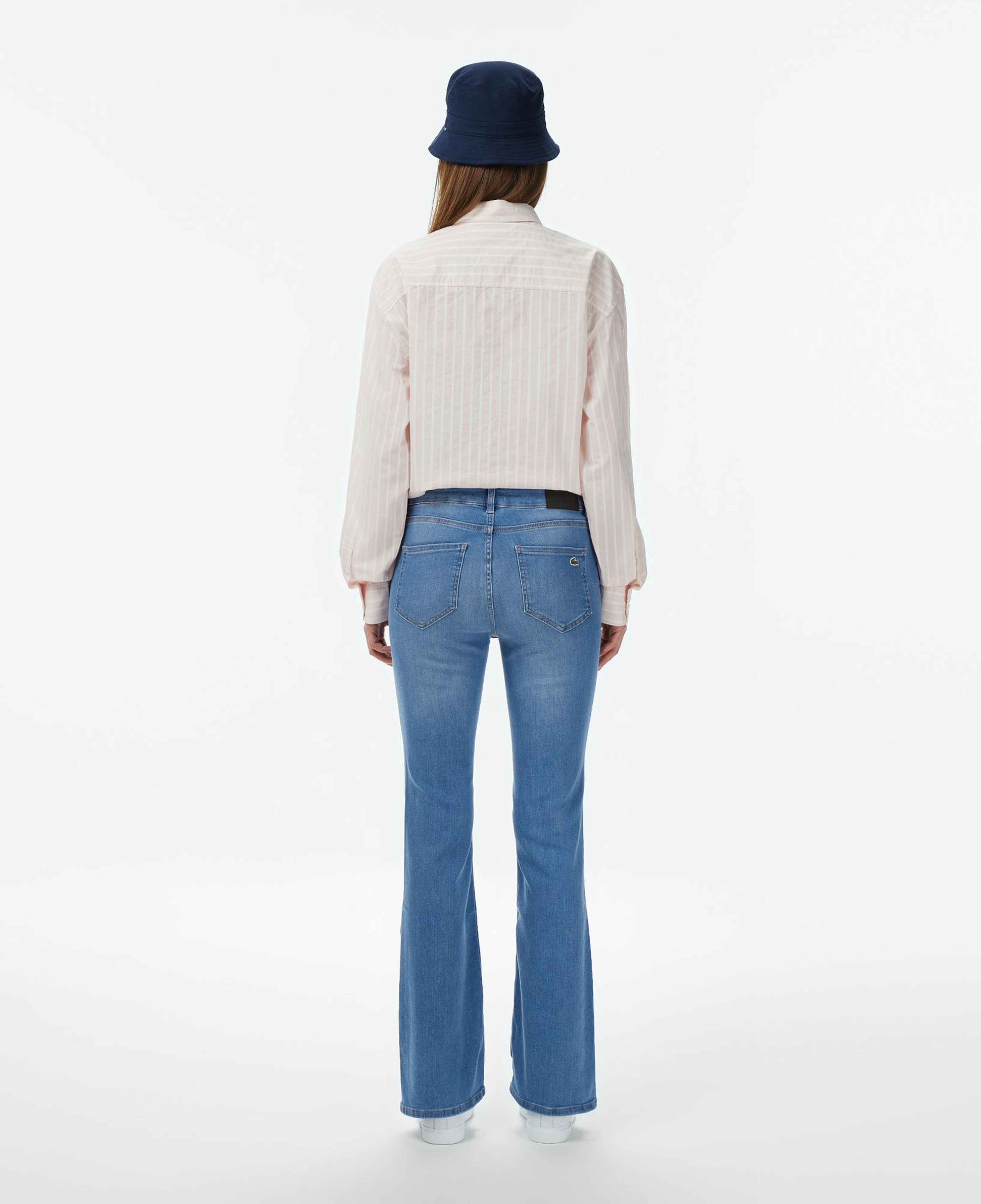 Lacoste Kadın Slim Fit Mavi Jean Pantolon