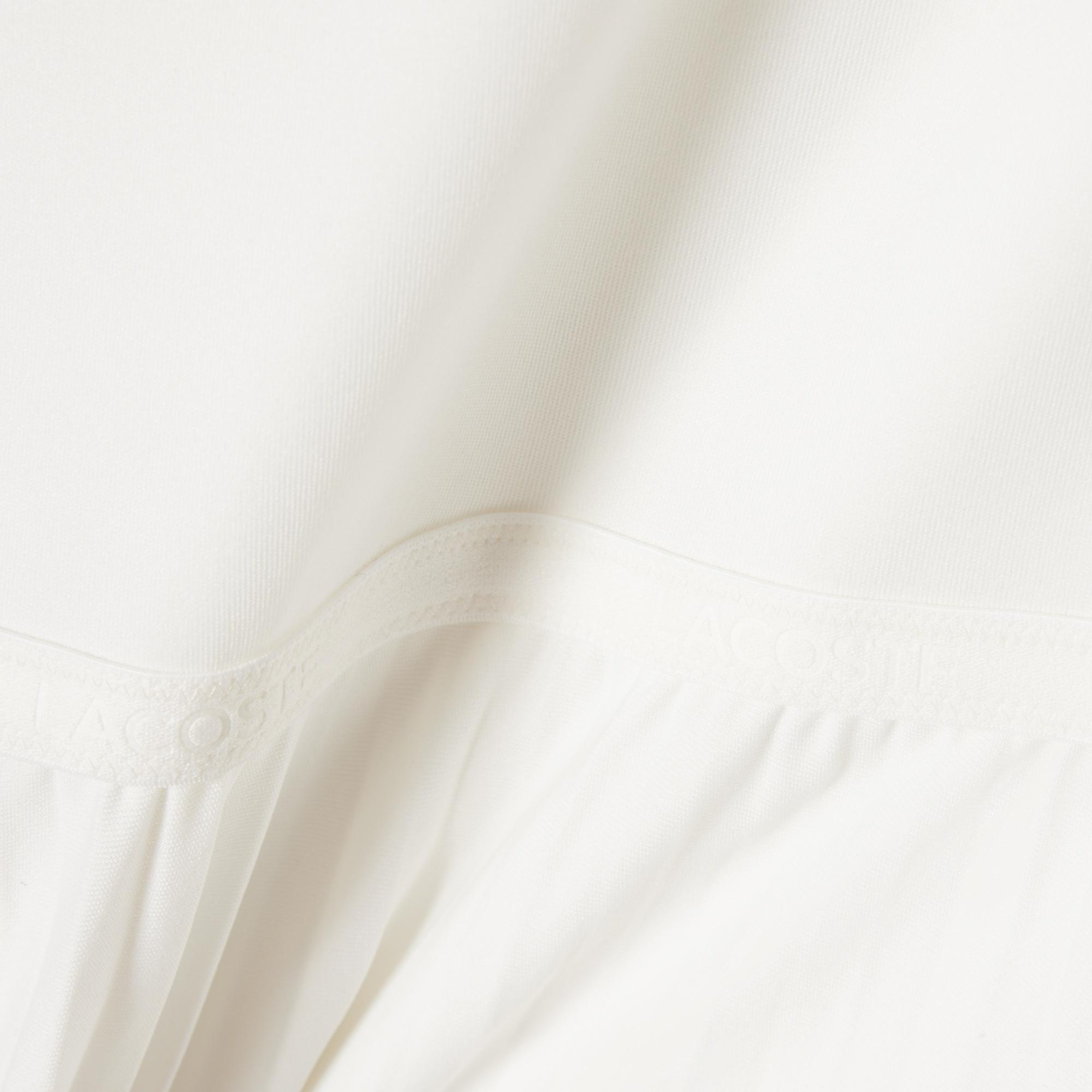 Lacoste Kadın Regular Fit Kolsuz V Yaka Beyaz Elbise