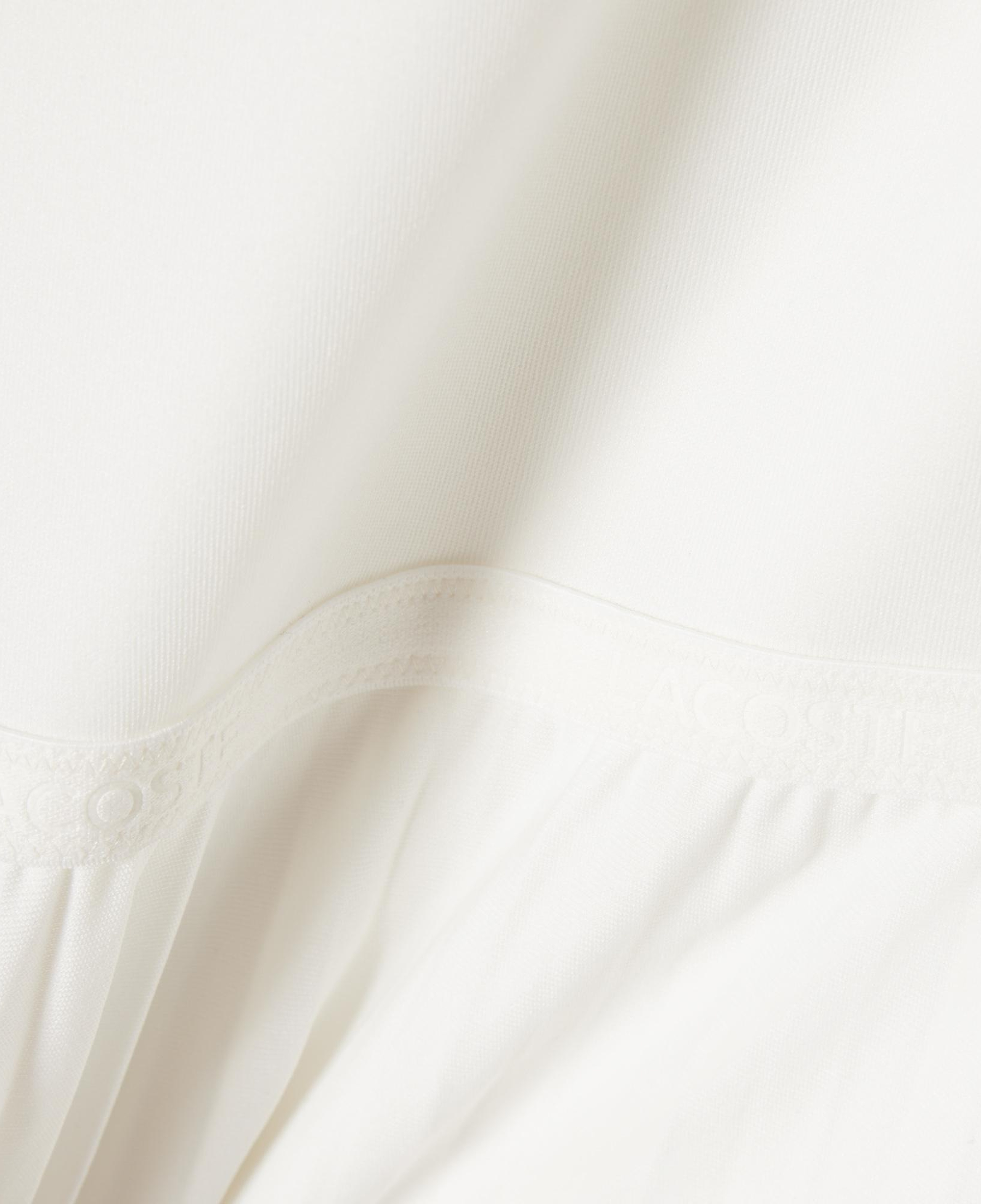 Lacoste Kadın Regular Fit Kolsuz V Yaka Beyaz Elbise