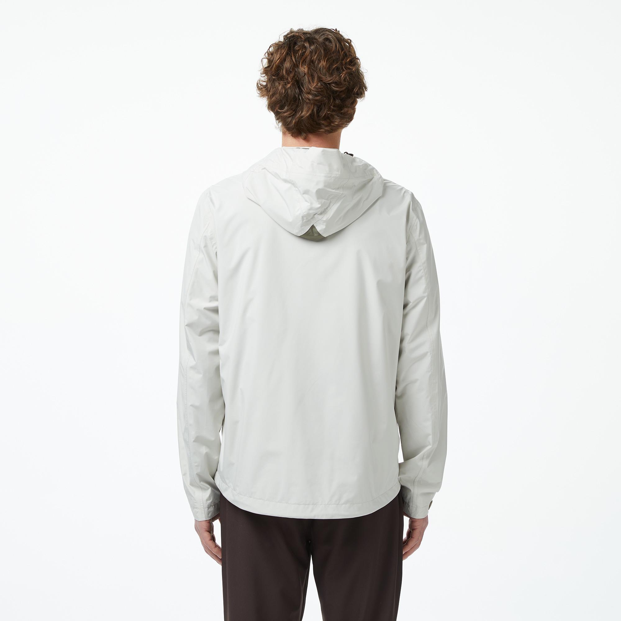 Nautica Erkek Gri Regular Fit Kapüşonlu Su Geçirmez Yağmurluk