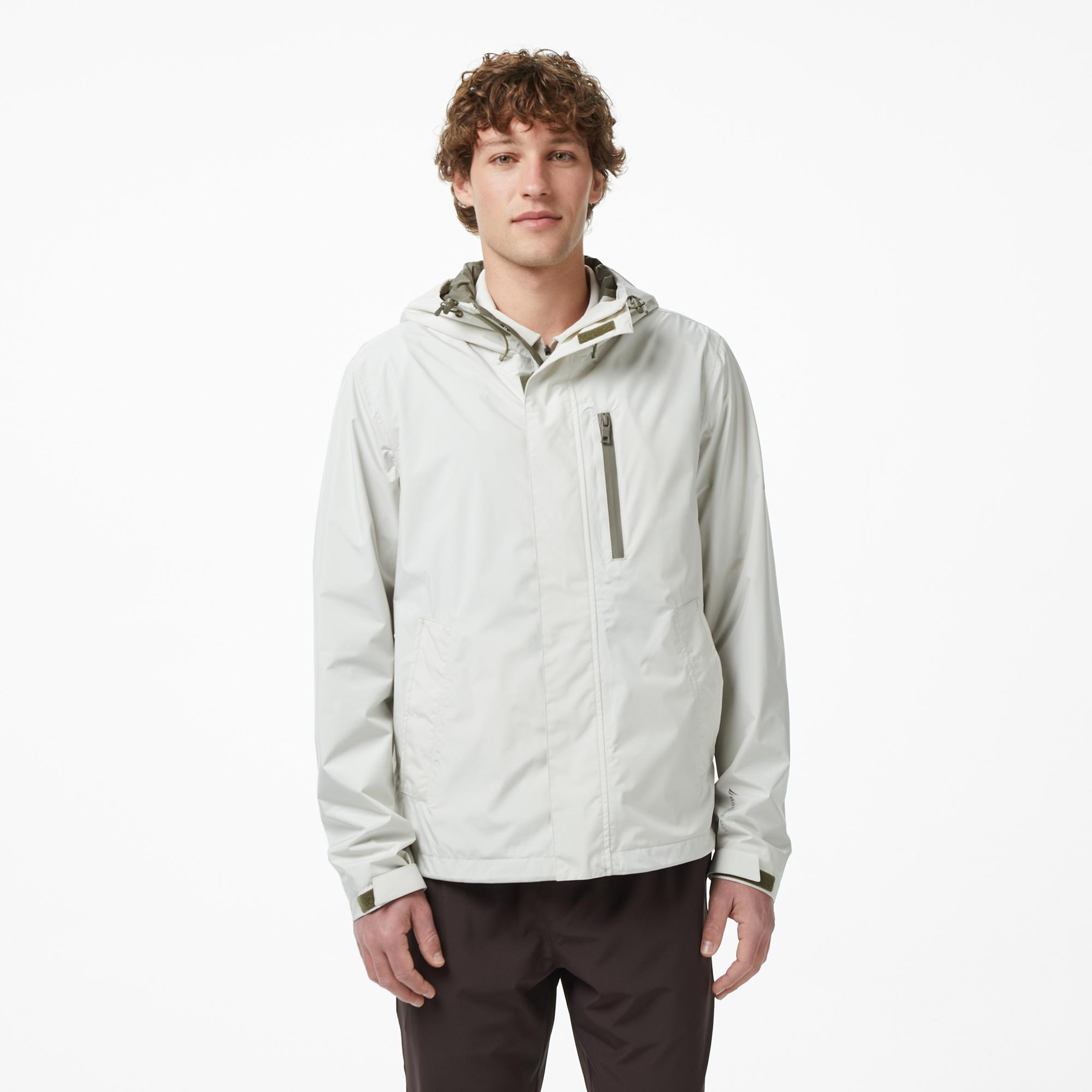 Nautica Erkek Gri Regular Fit Kapüşonlu Su Geçirmez Yağmurluk