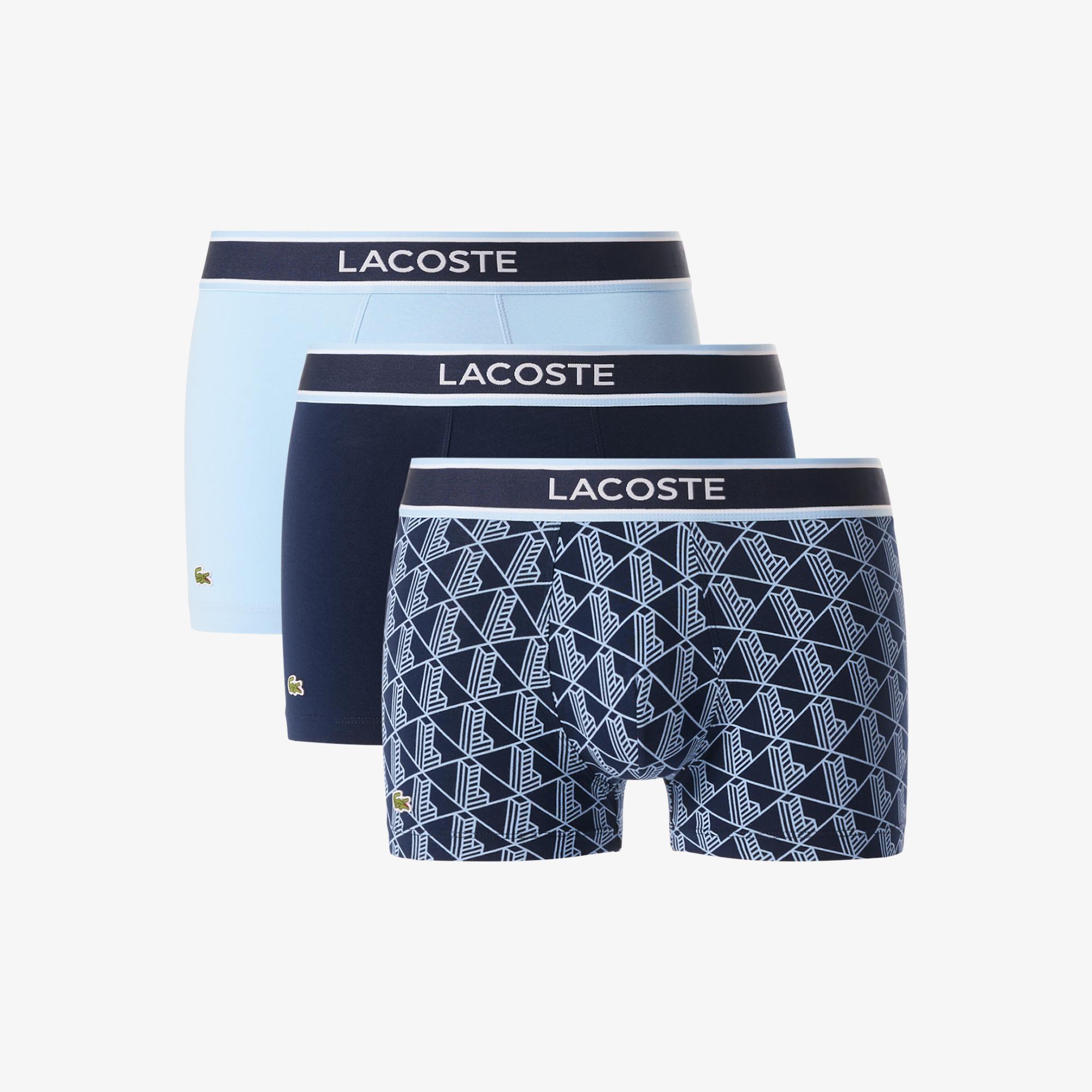 Lacoste Erkek Monogram Lacivert Boxer