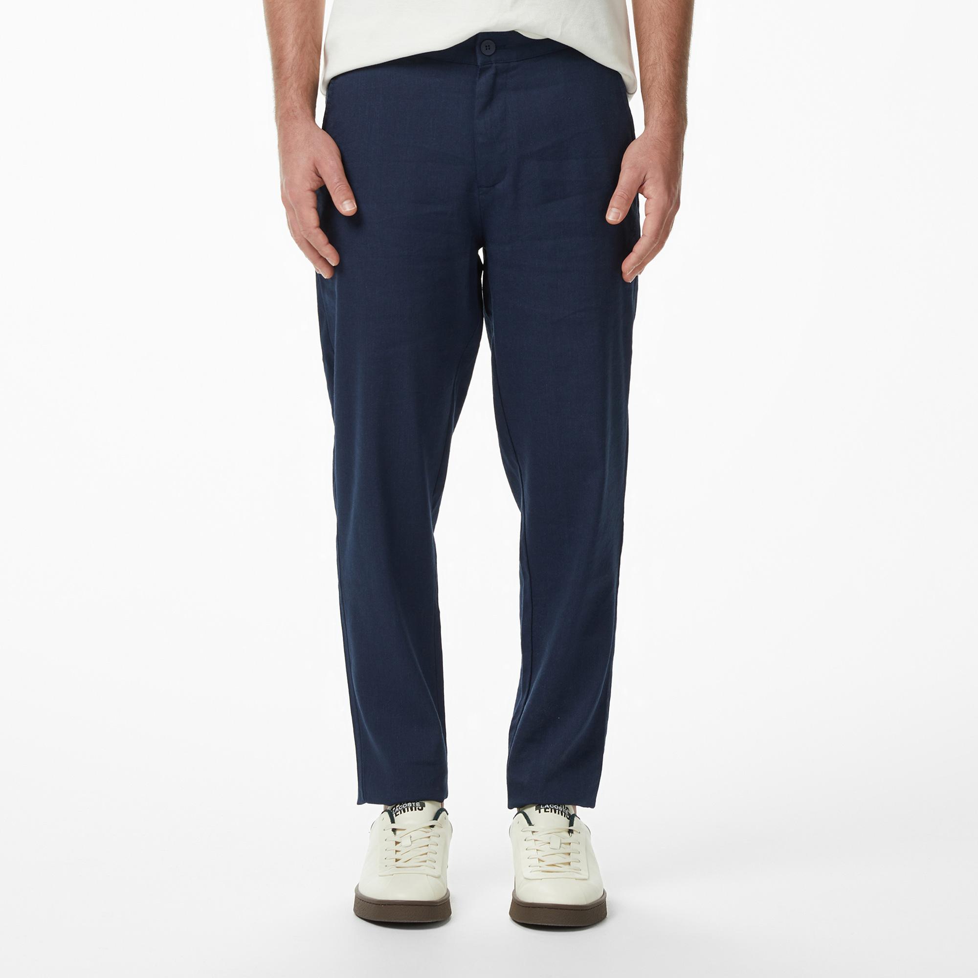 Lacoste Erkek Tapered Fit Lacivert Pantolon