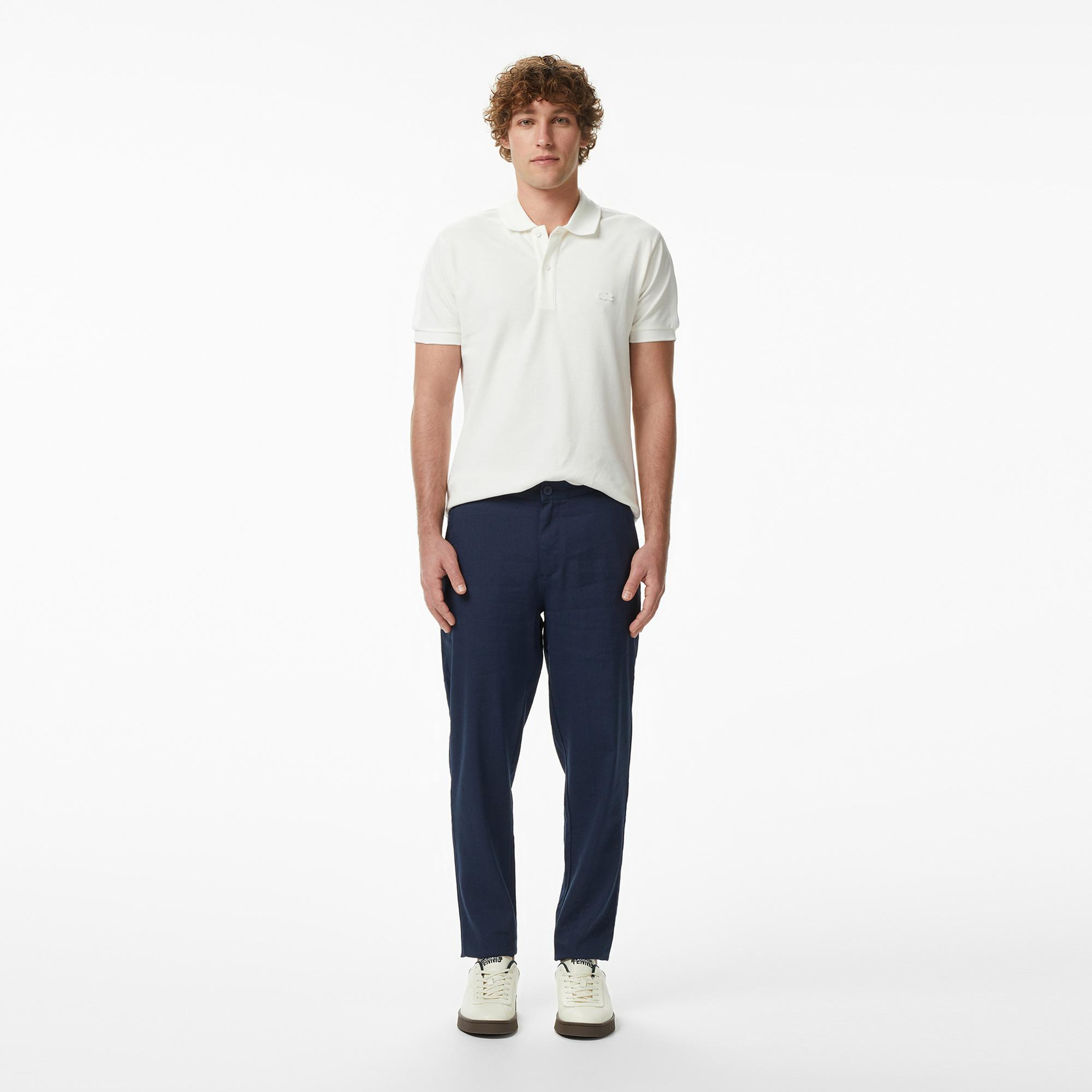 Lacoste Erkek Tapered Fit Lacivert Pantolon