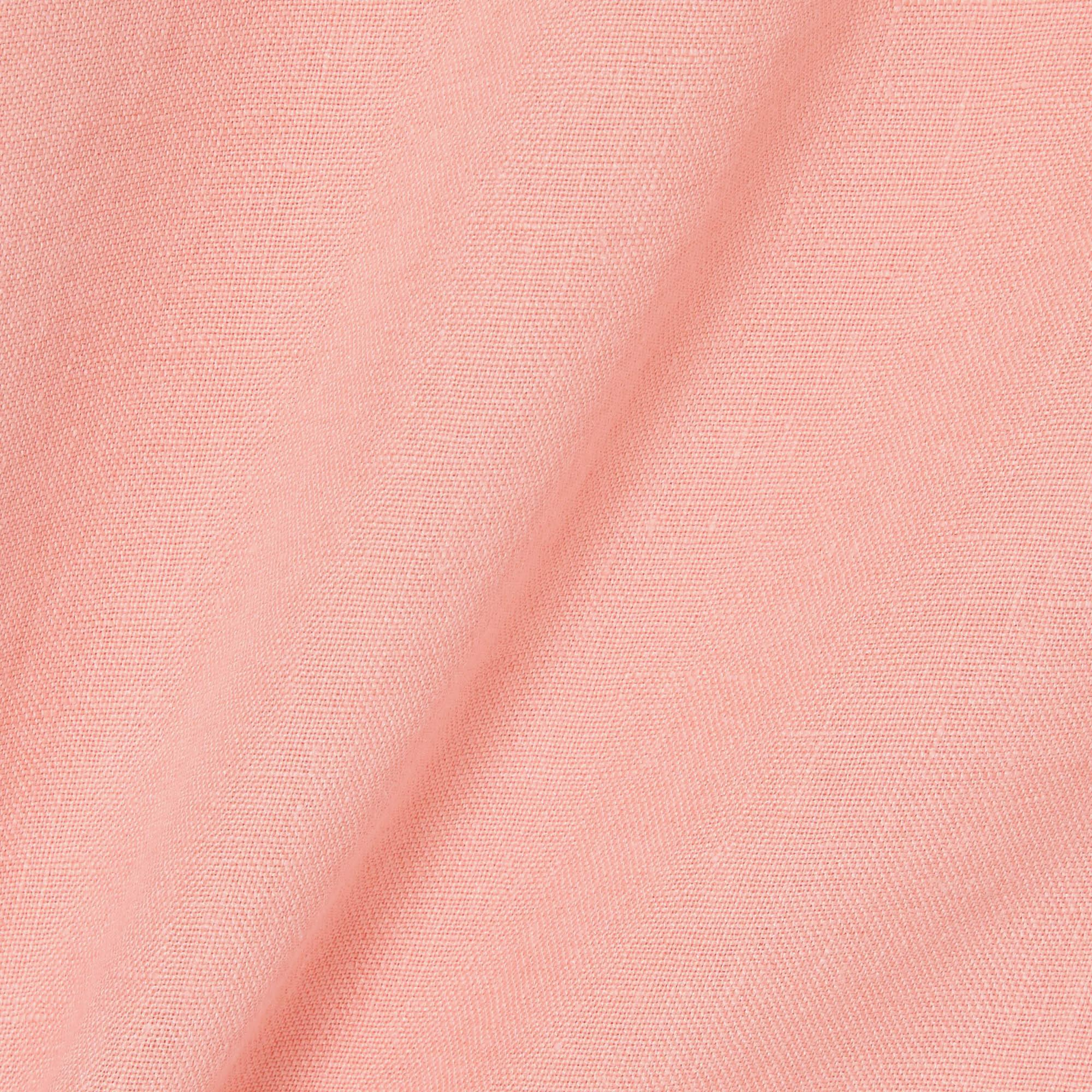 Lacoste Erkek Regular Fit Kısa Kollu Düğmeli Yaka Keten Pembe Gömlek