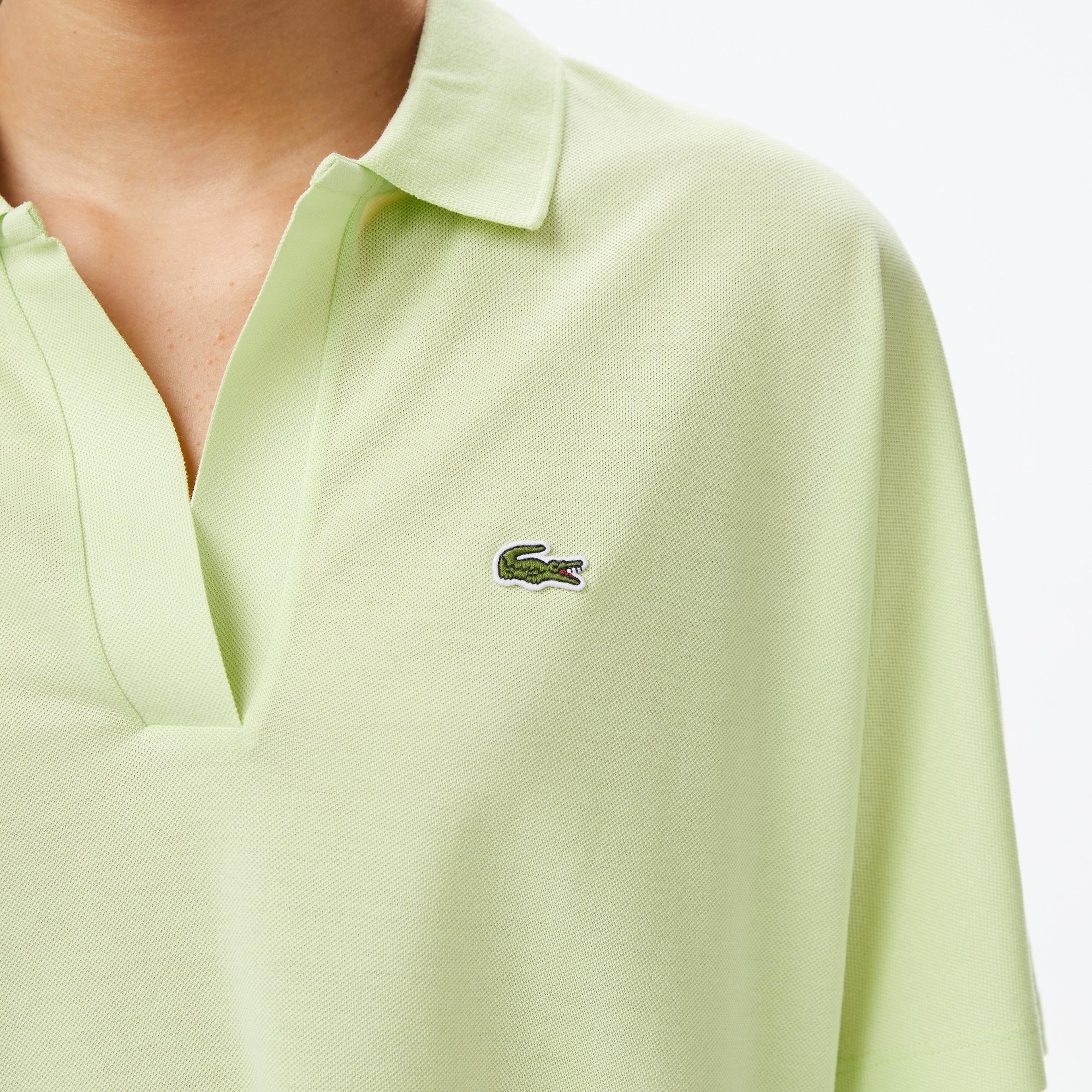 Lacoste Kadın Relaxed Fit Açık Yeşil Polo