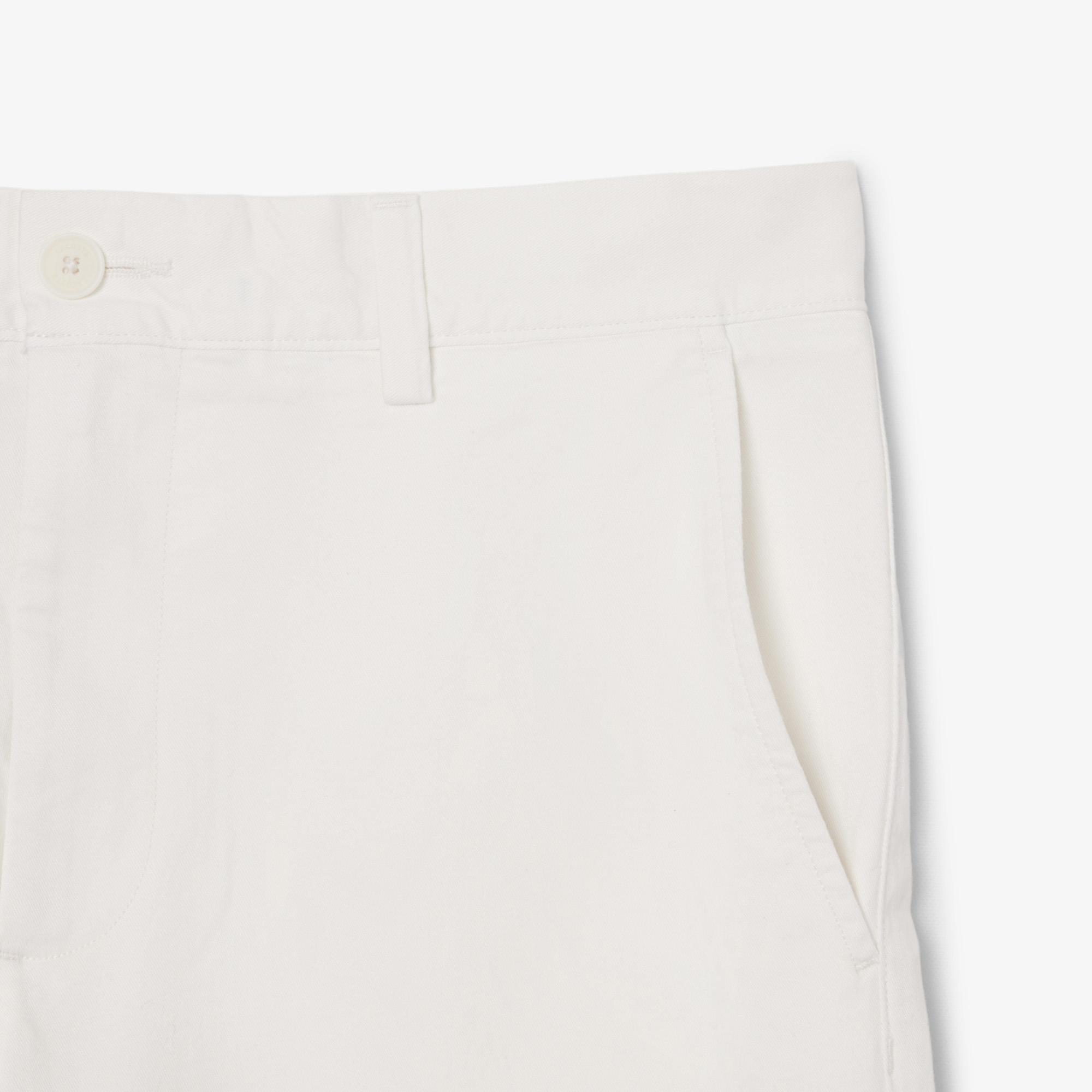 Lacoste Erkek Slim Fit Beyaz Bermuda Şort