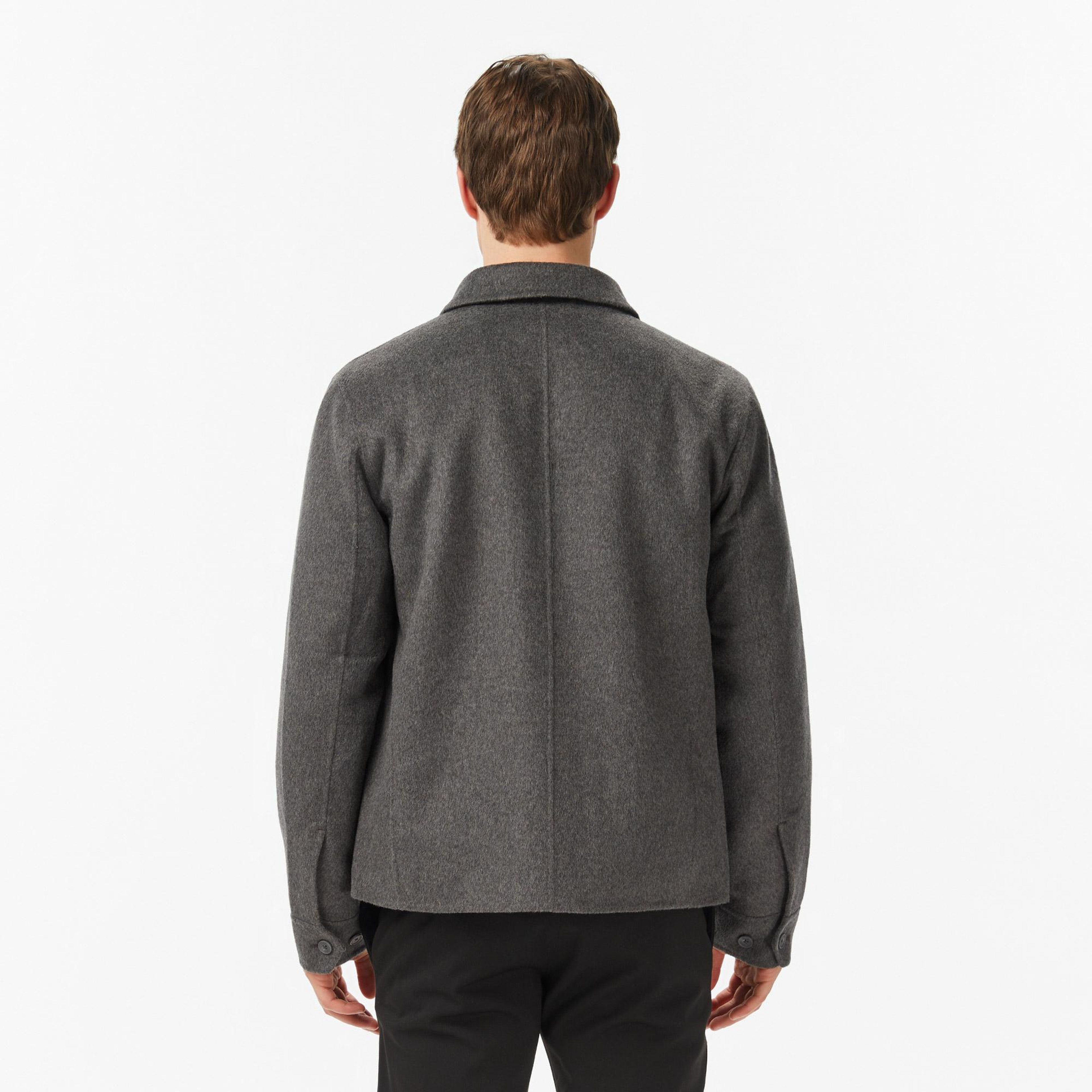 Nautica Erkek Gri Regular Fit Kaşe Ceket