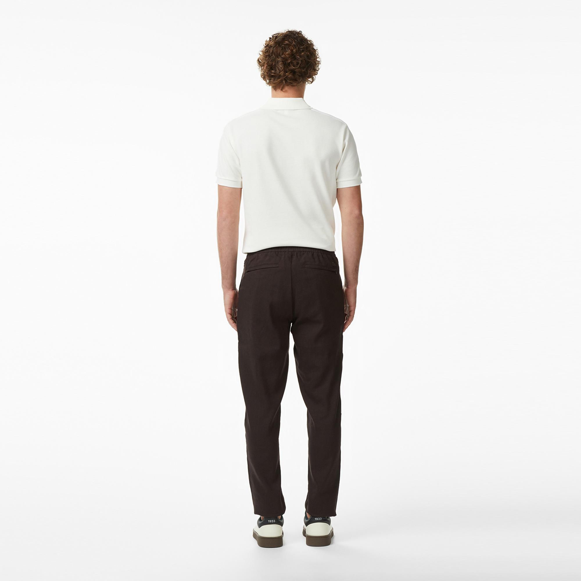 Lacoste Erkek Tapered Fit Kahverengi Pantolon