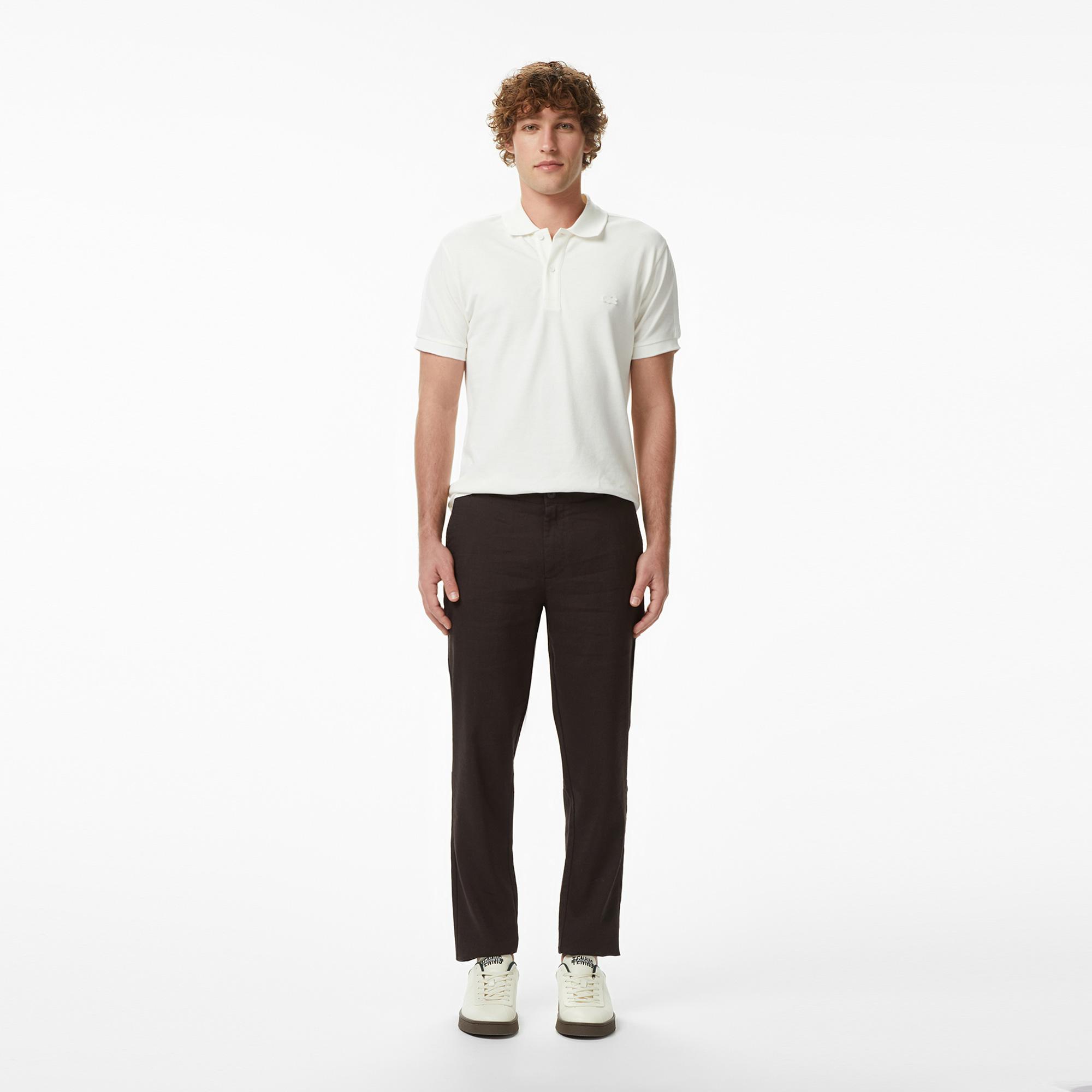 Lacoste Erkek Tapered Fit Kahverengi Pantolon