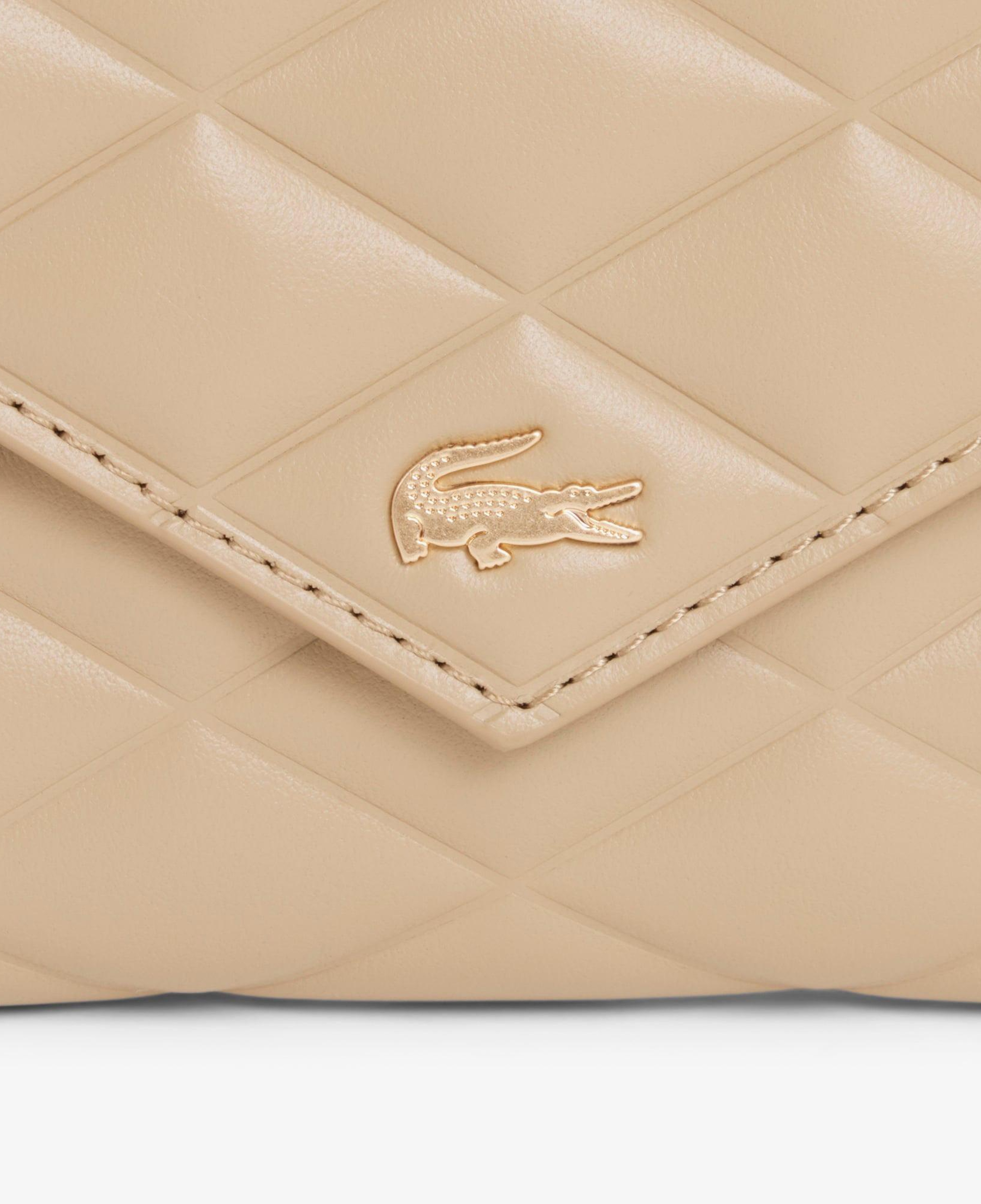 Lacoste Crocodelle Kadın Deri Bej Cüzdan