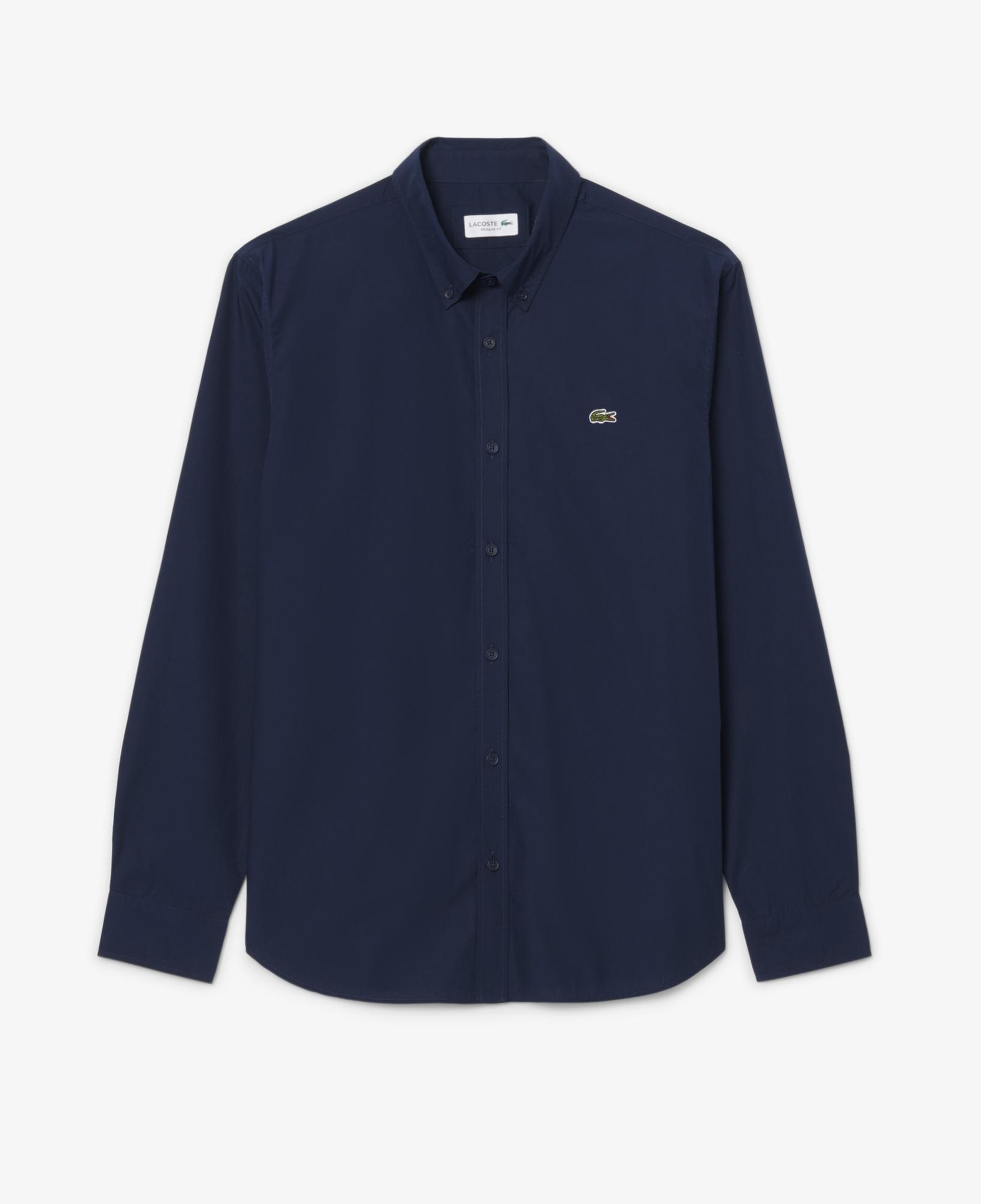 Lacoste Erkek Regular Fit Düğmeli Yaka Lacivert Gömlek