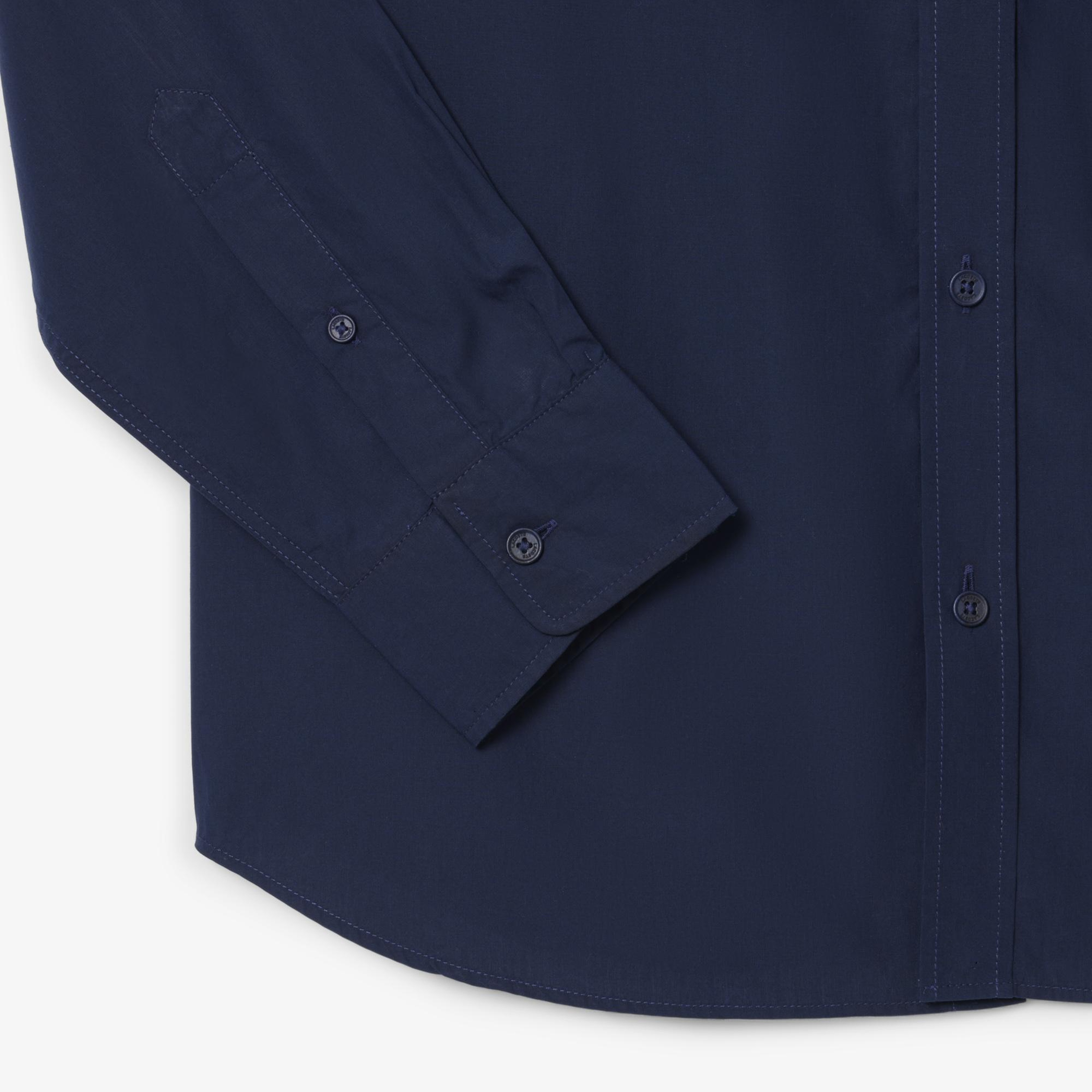 Lacoste Erkek Regular Fit Düğmeli Yaka Lacivert Gömlek