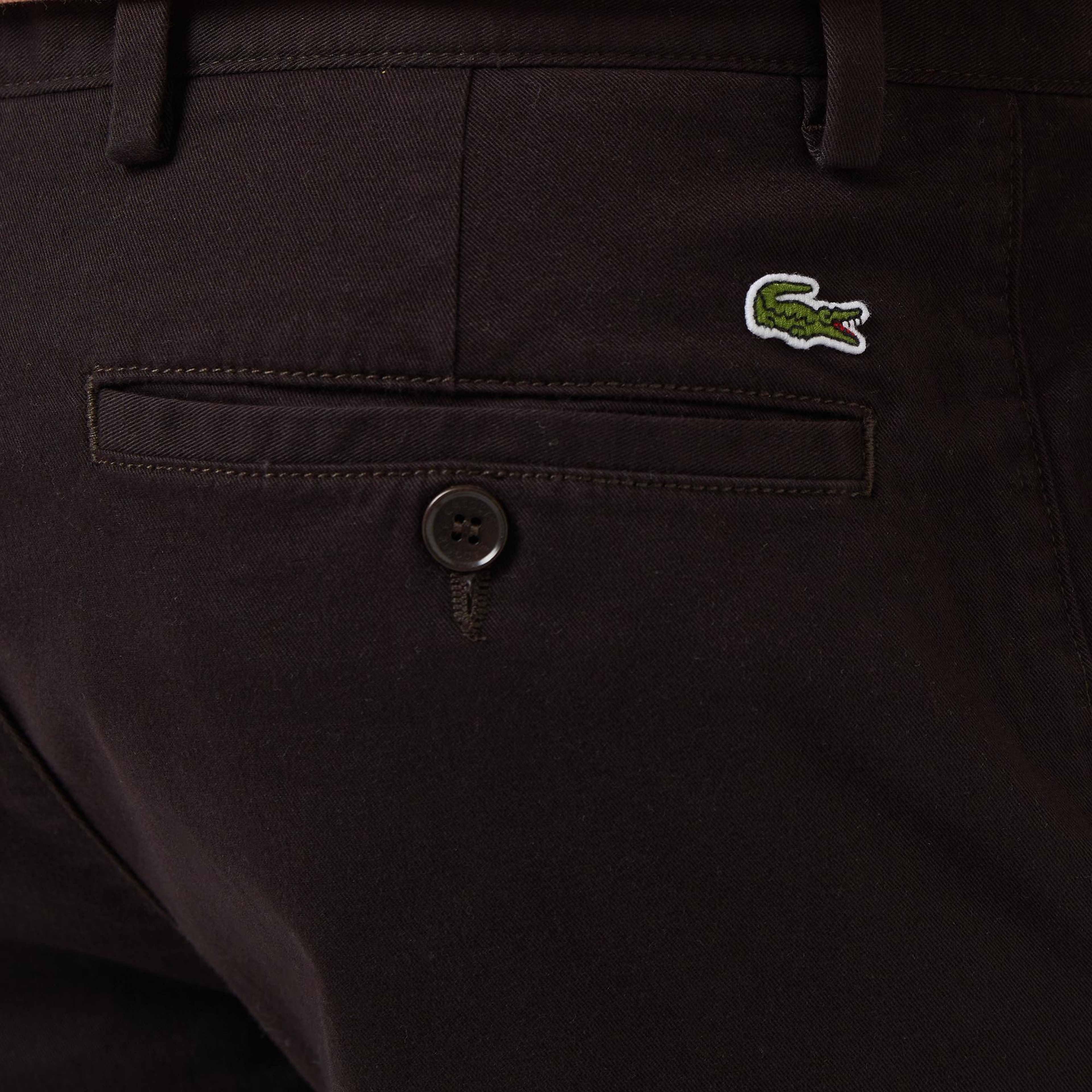 Lacoste Erkek Slim Fit Koyu Kahverengi Bermuda Şort