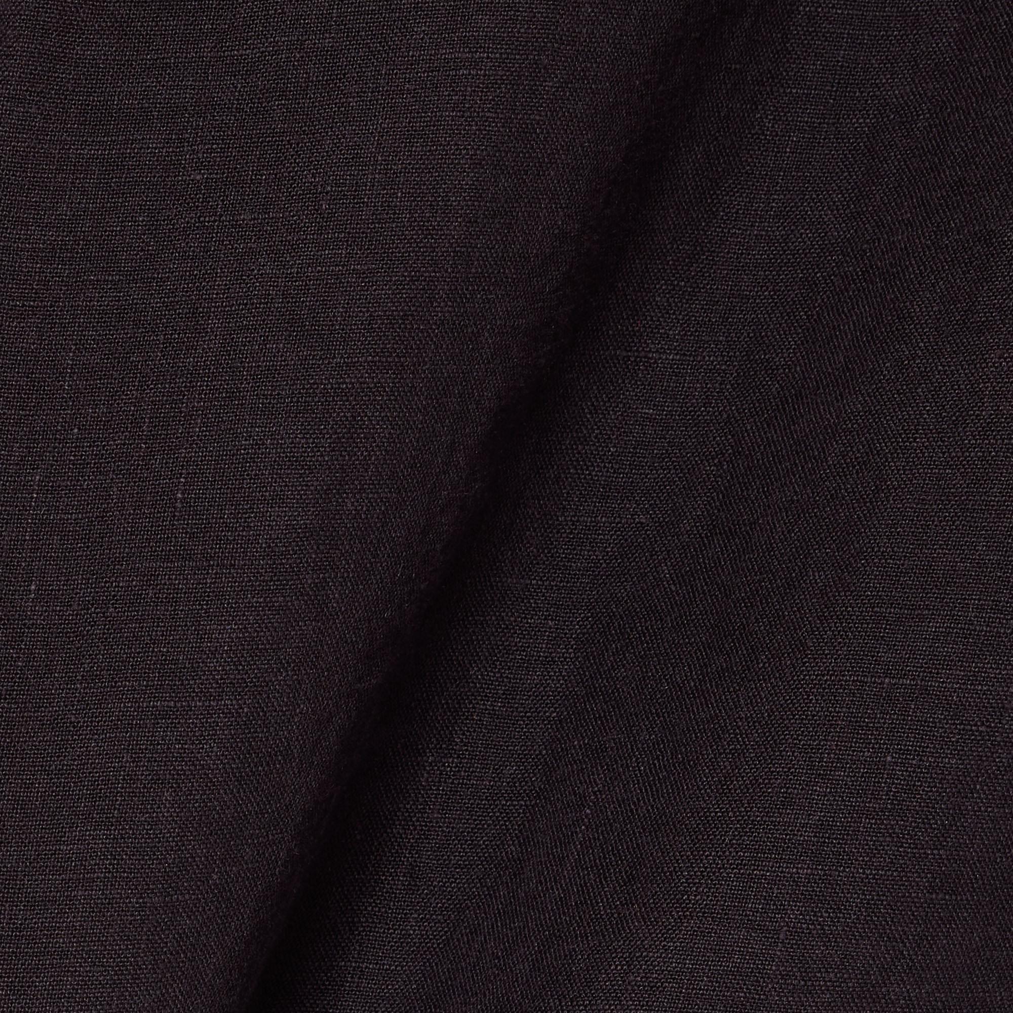 Lacoste Erkek Regular Fit Düğmeli Yaka Keten Koyu Kahverengi Gömlek