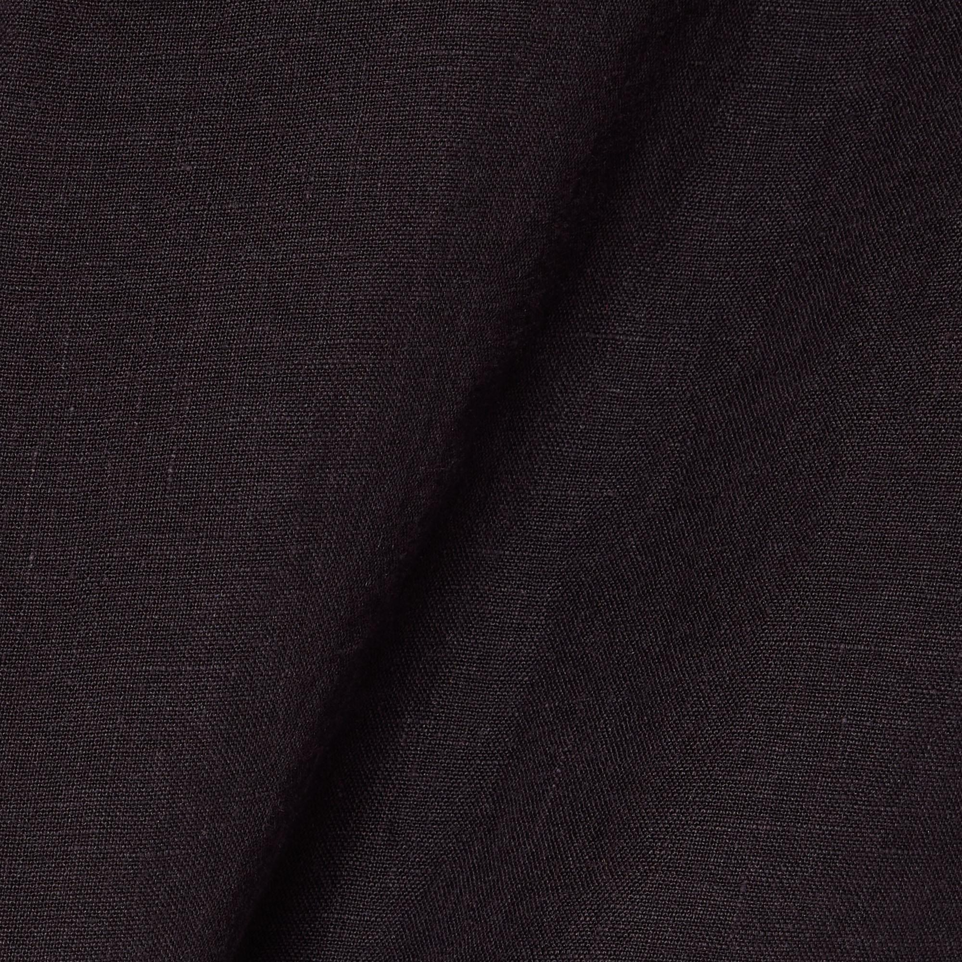 Lacoste Erkek Regular Fit Düğmeli Yaka Keten Koyu Kahverengi Gömlek