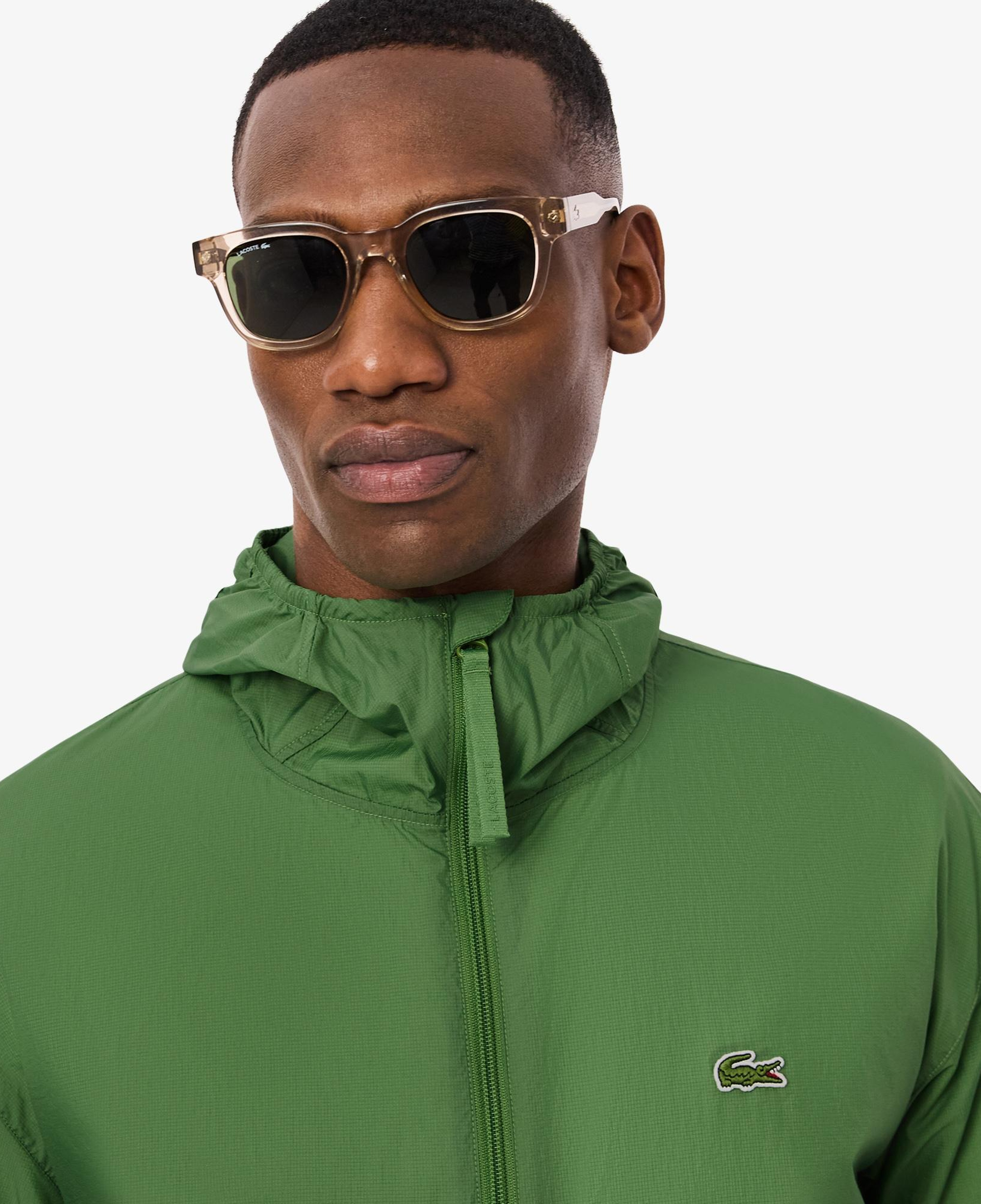 Lacoste Erkek Kapüşonlu Yeşil Yağmurluk