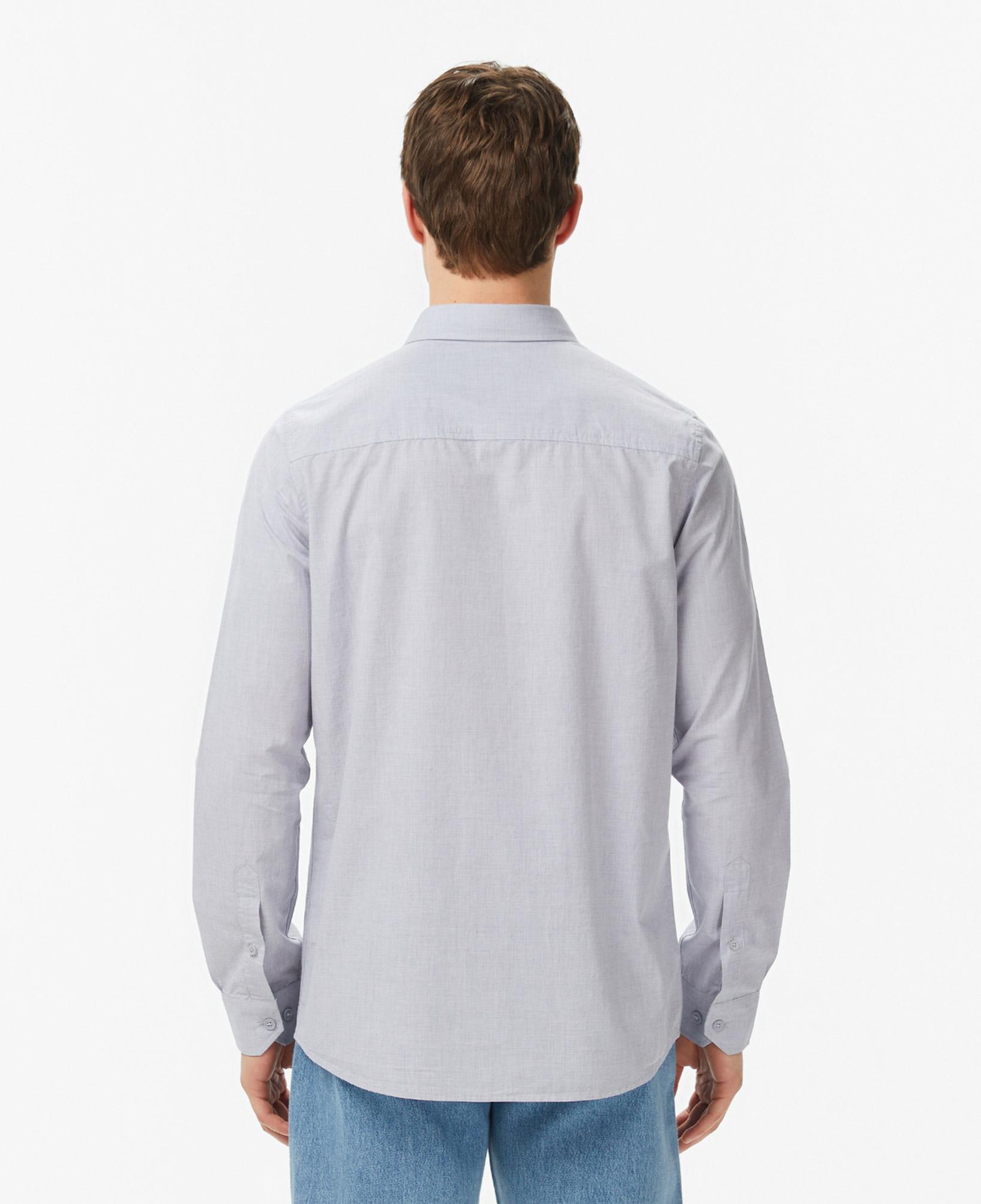 Lacoste Erkek Slim Fit Gri Gömlek