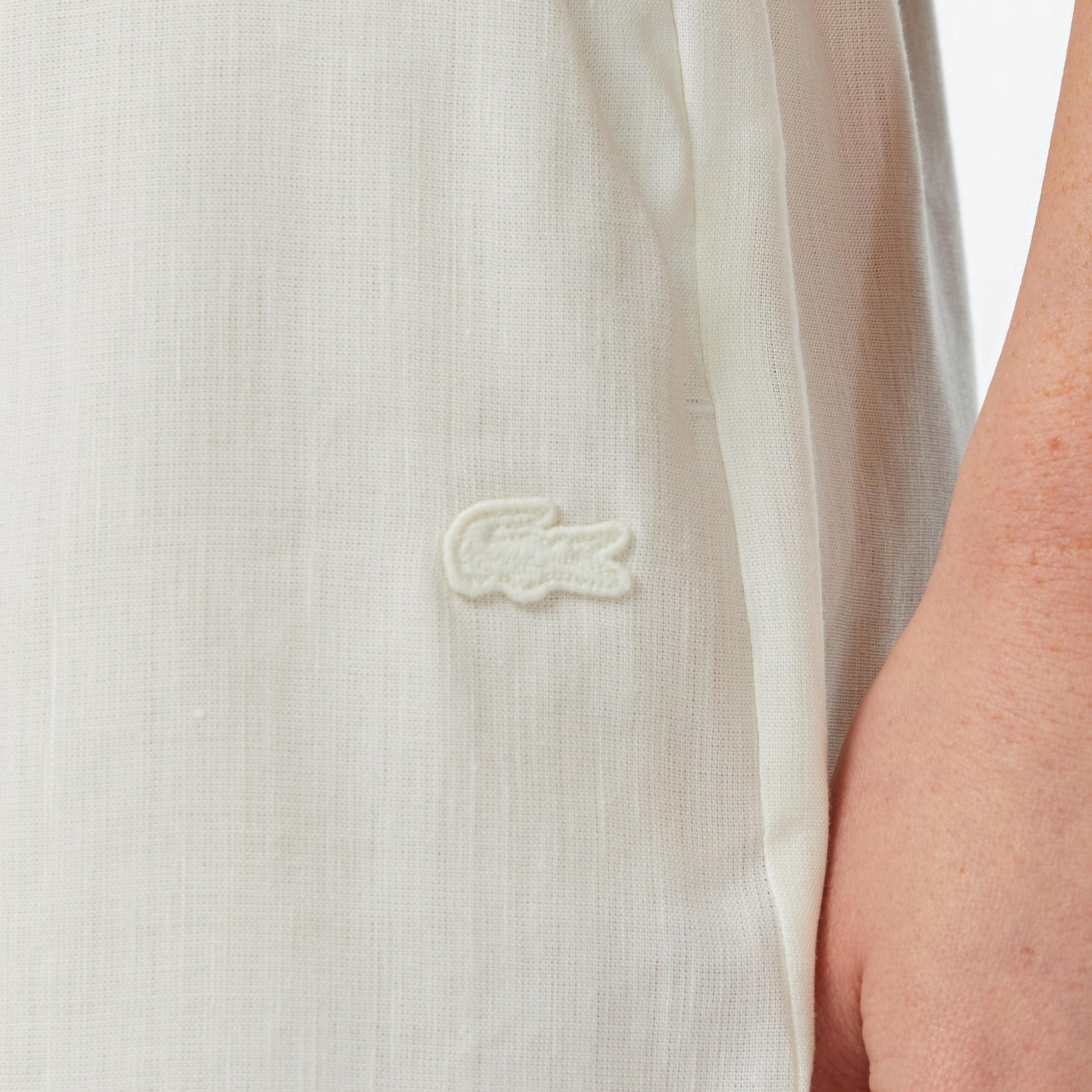 Lacoste Kadın Relaxed Fit Krem Şort