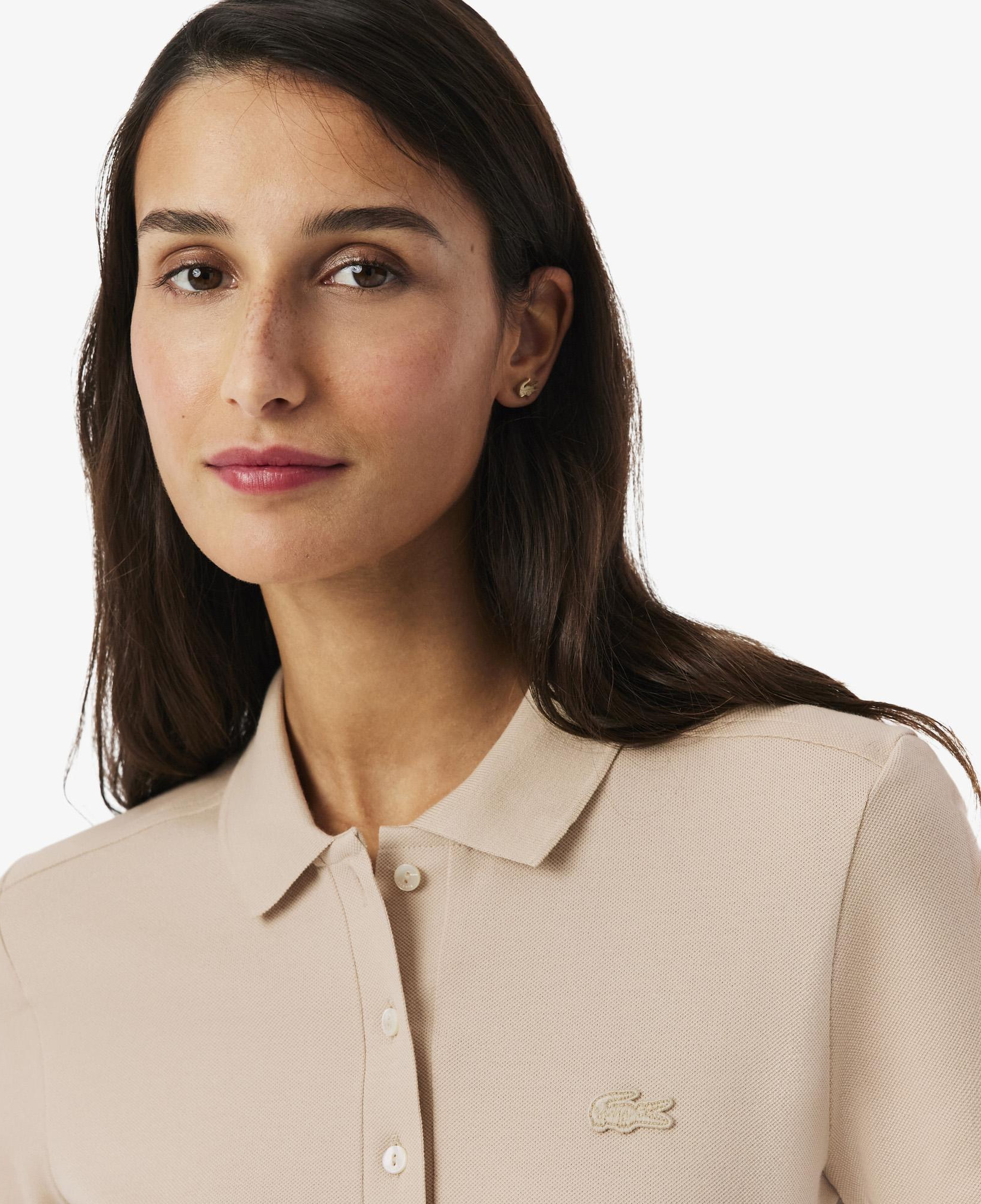 Lacoste L.12.D Kadın Slim Fit Bej Polo