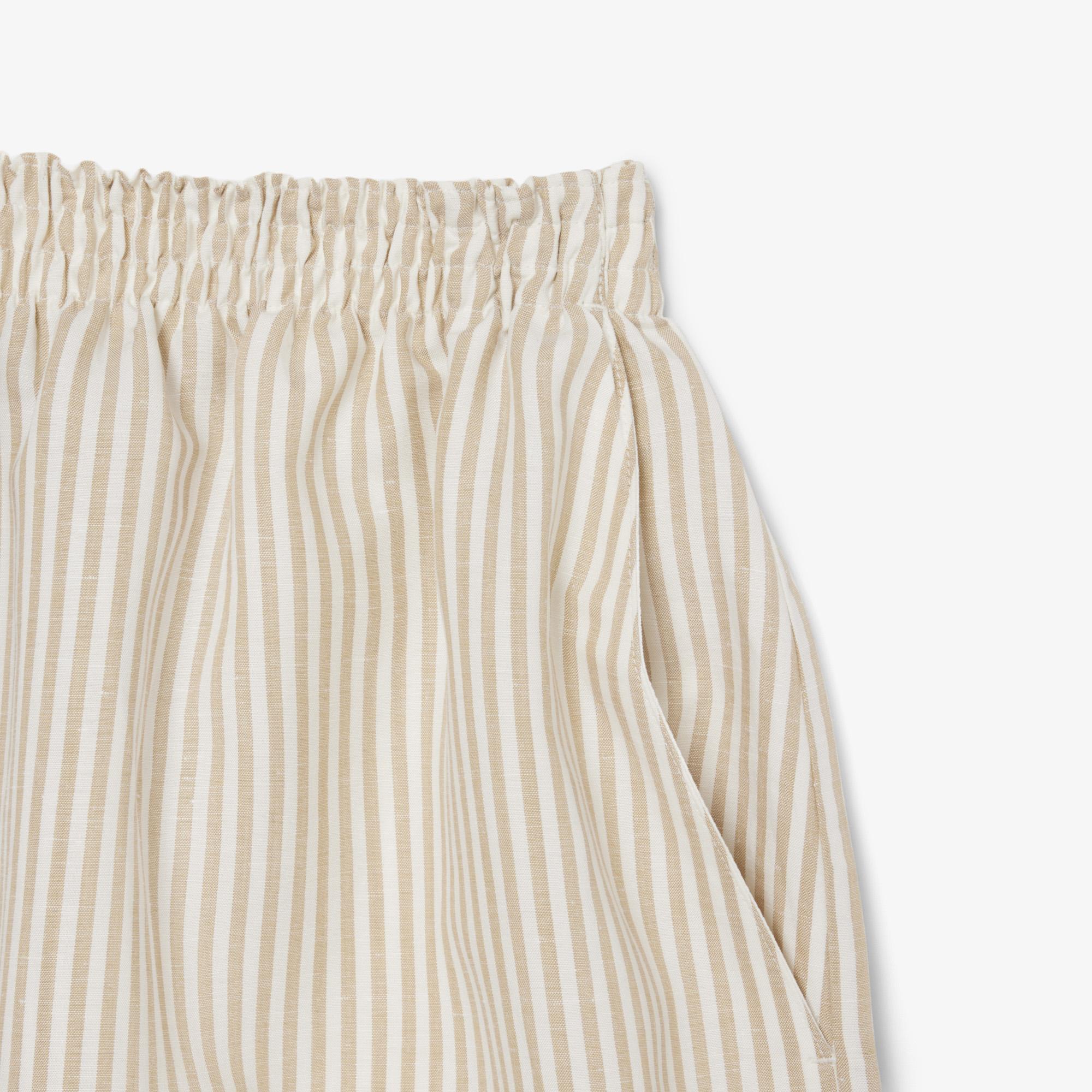 Lacoste Kadın Oversize Fit Krem Şort