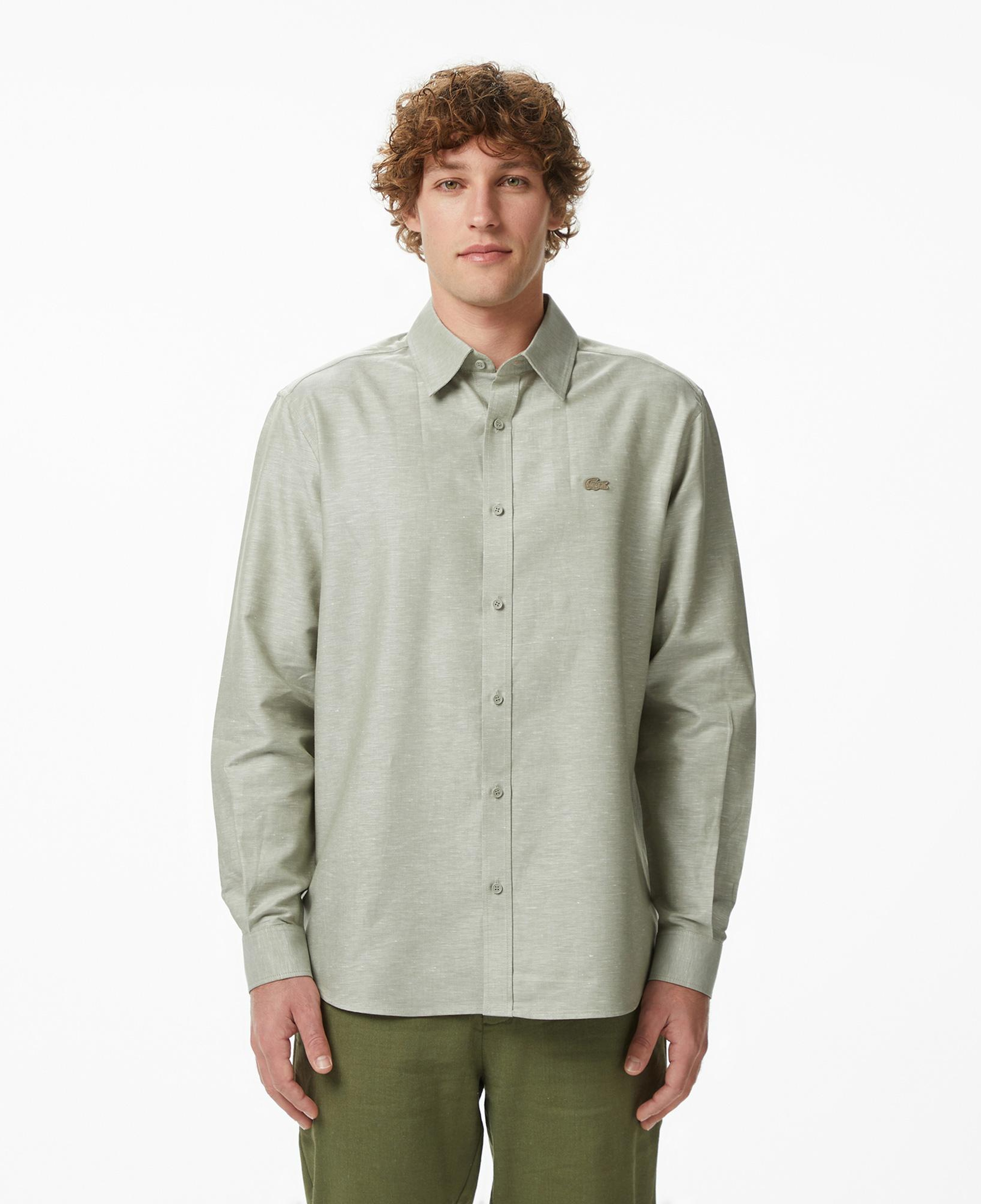 Lacoste Erkek Regular Fit Düğmeli Yaka Haki Gömlek