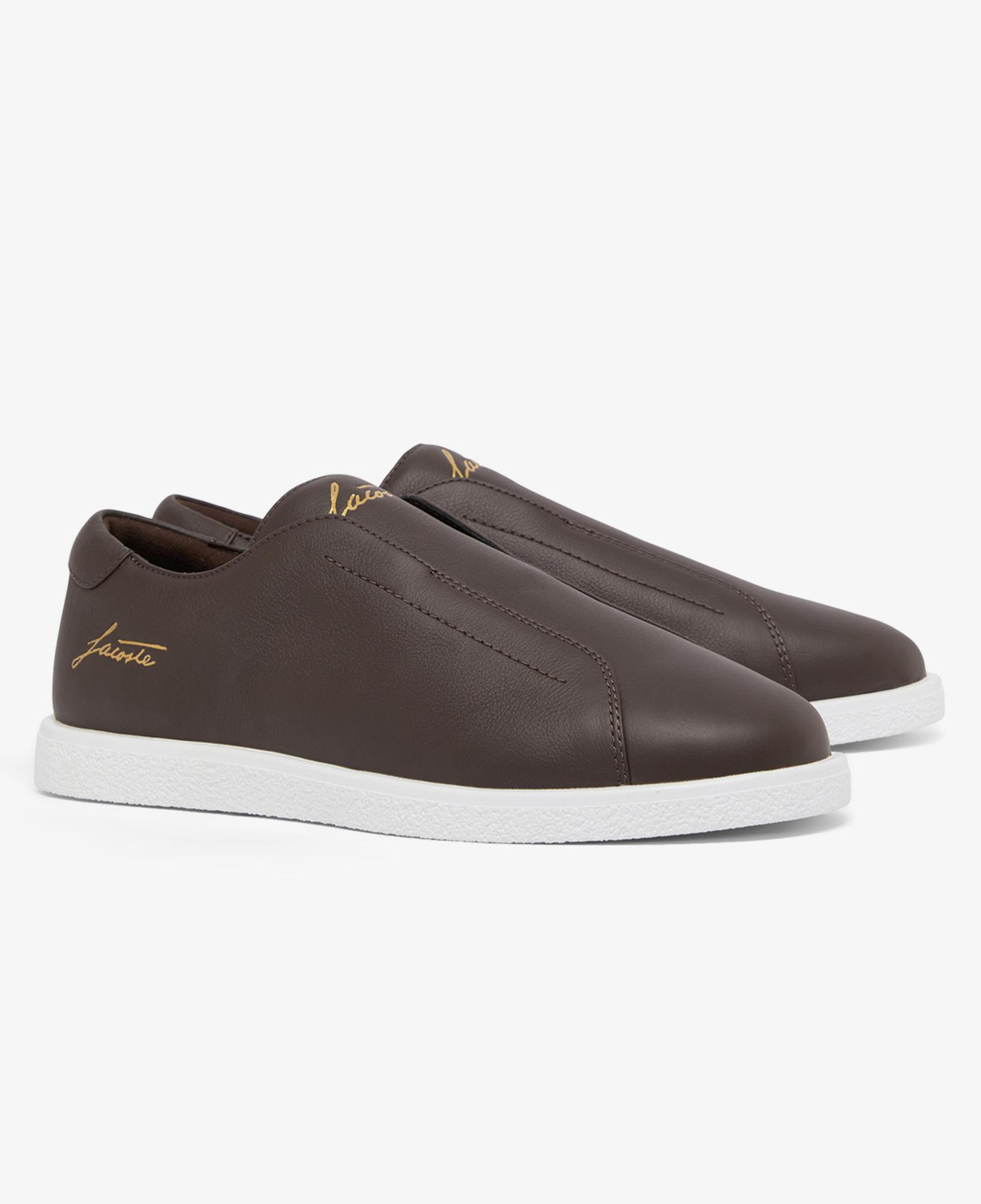 Lacoste Linecourt Slip-On Erkek Kahverengi Sneaker