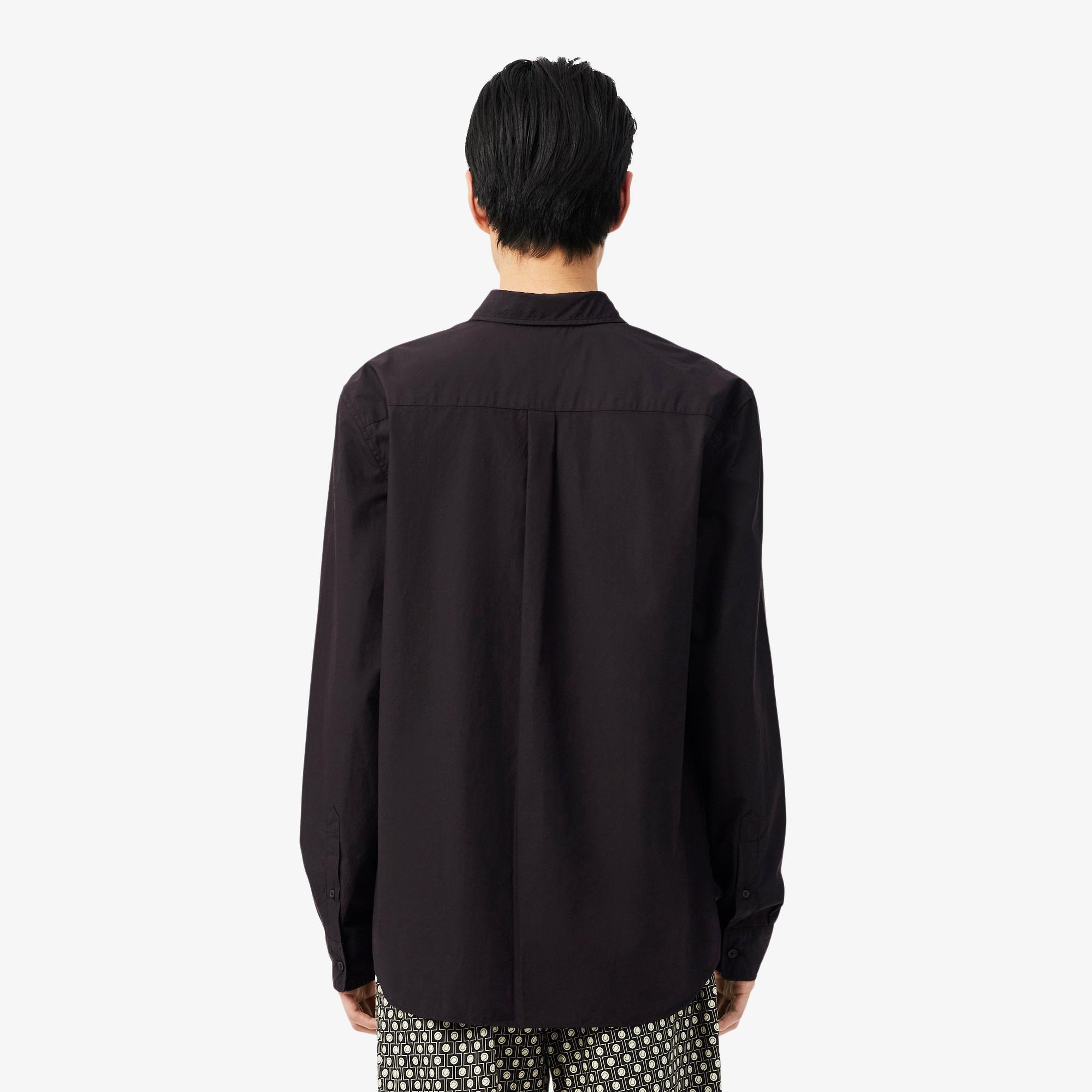 Lacoste Erkek Regular Fit Düğmeli Yaka Kahverengi Gömlek