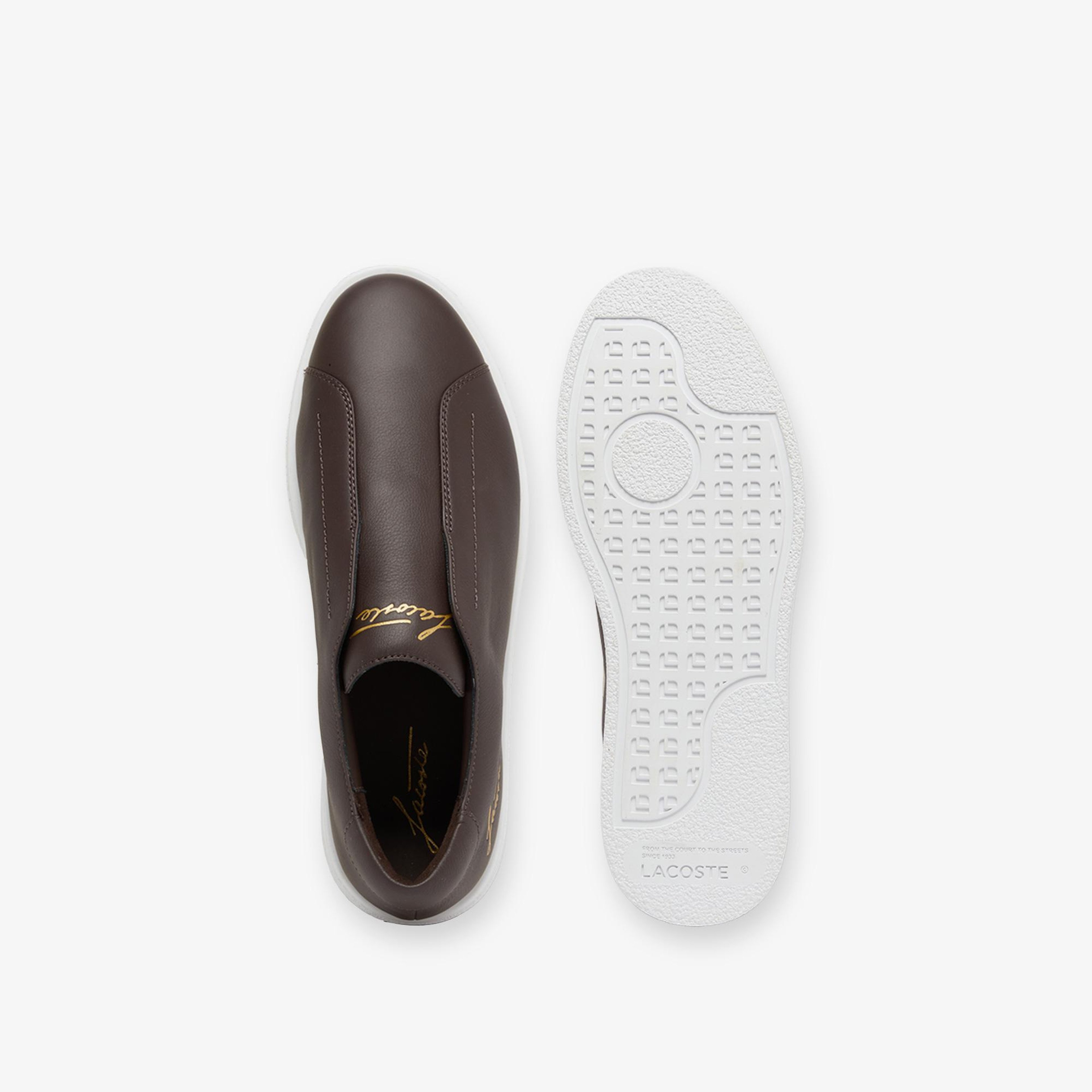 Lacoste Linecourt Slip-On Erkek Kahverengi Sneaker