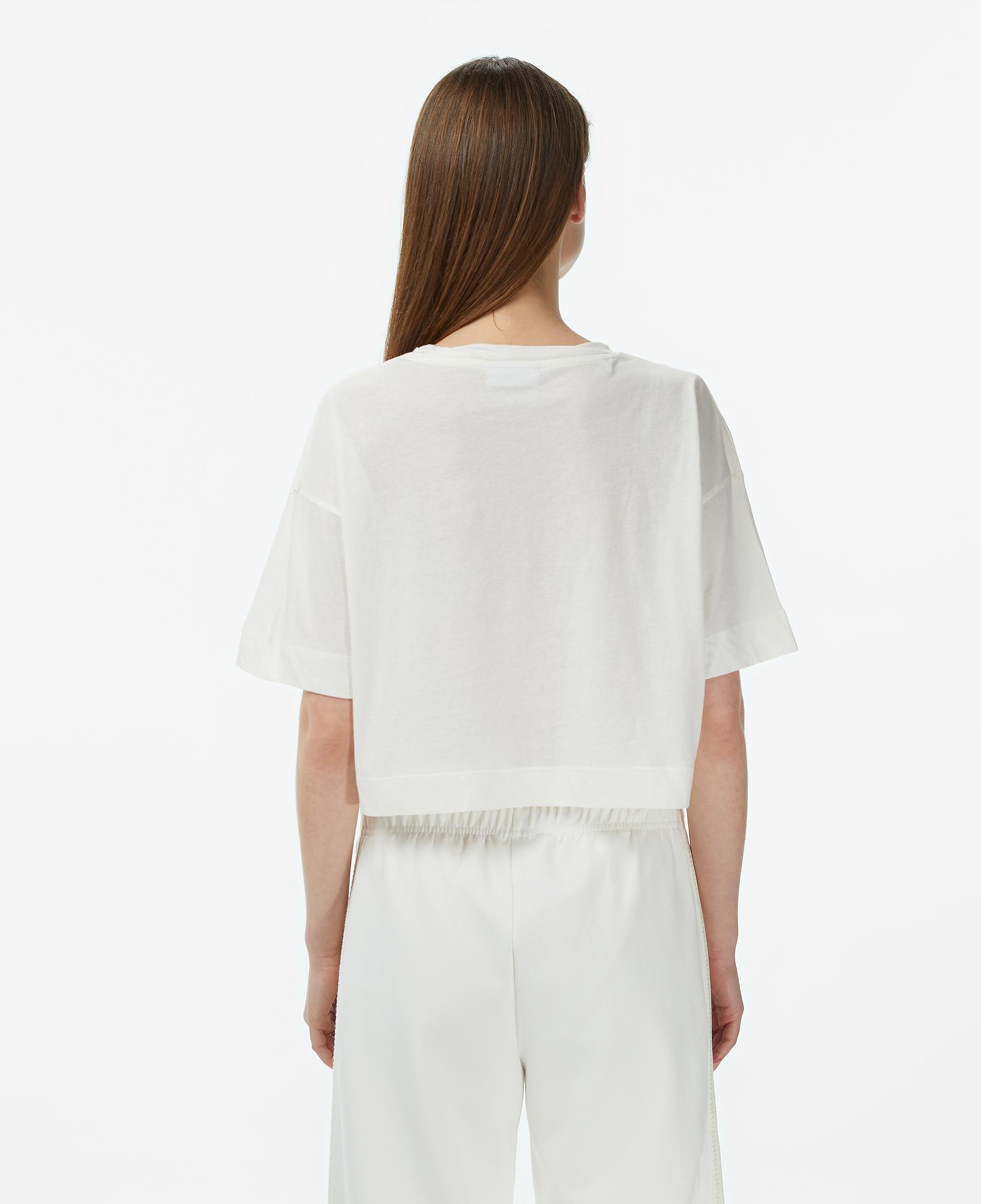 Lacoste Kadın Bisiklet Yaka Krem T-Shirt