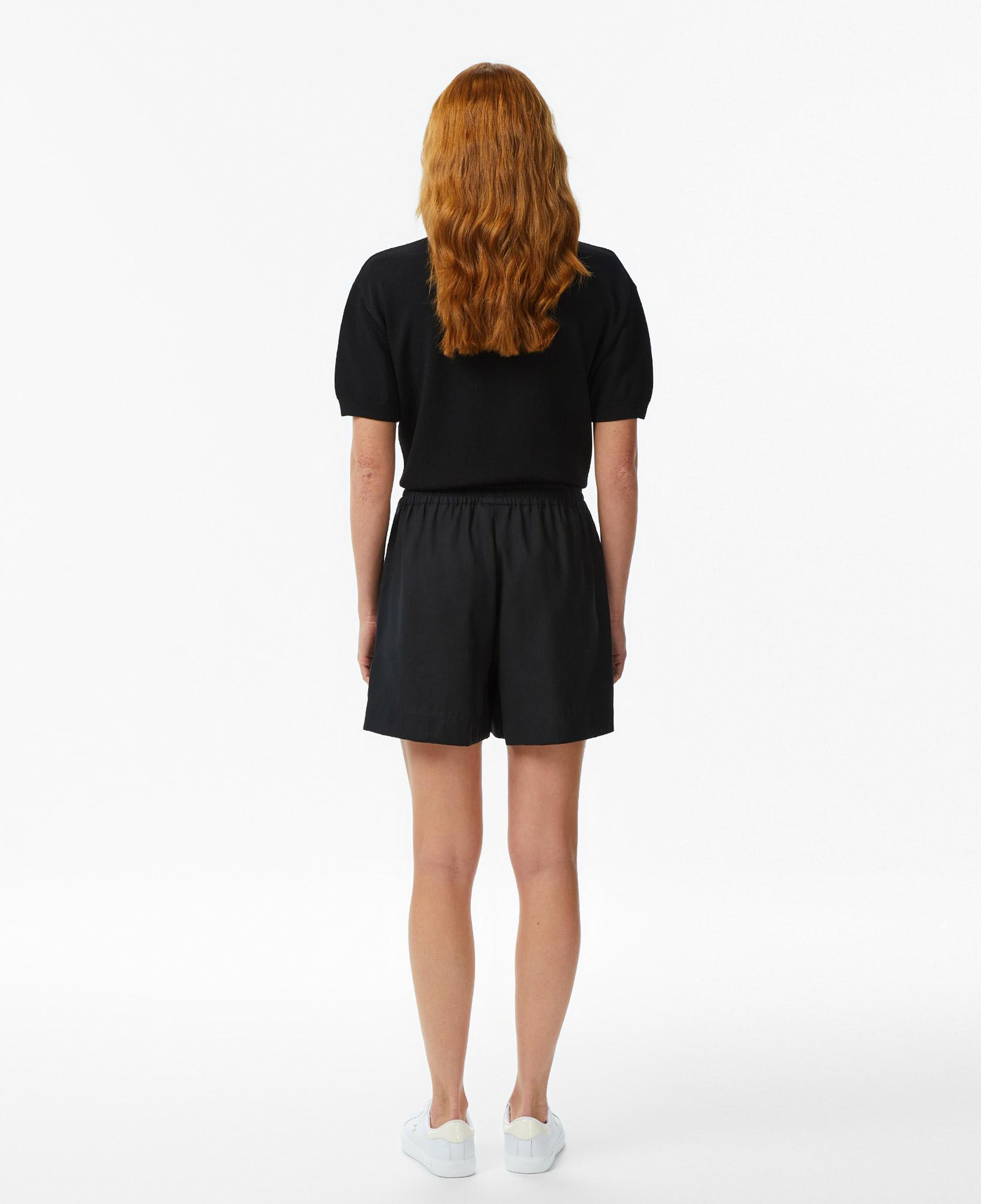 Lacoste Kadın Relaxed Fit Siyah Bermuda Şort
