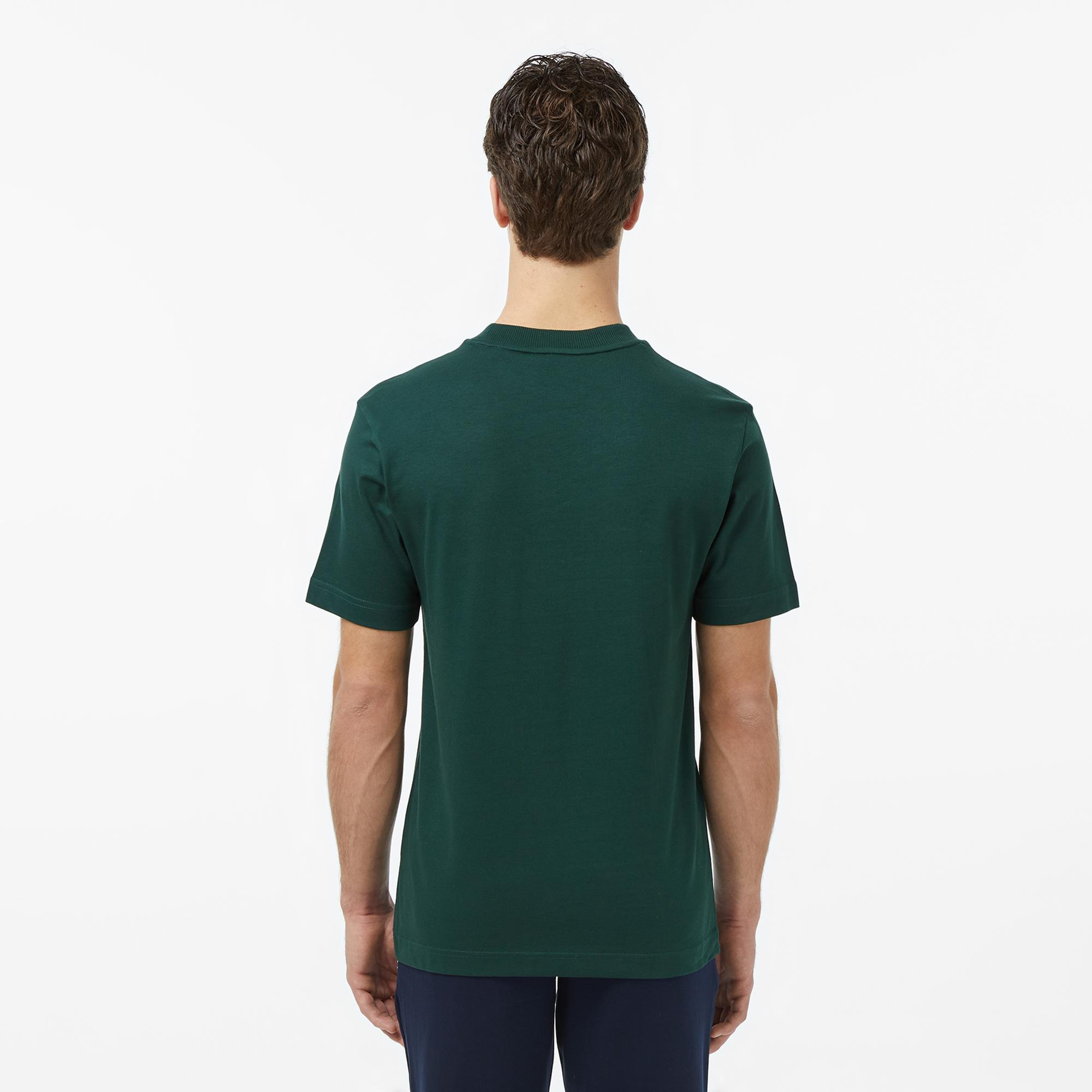 Lacoste Erkek Relaxed Fit Bisiklet Yaka Yeşil T-Shirt